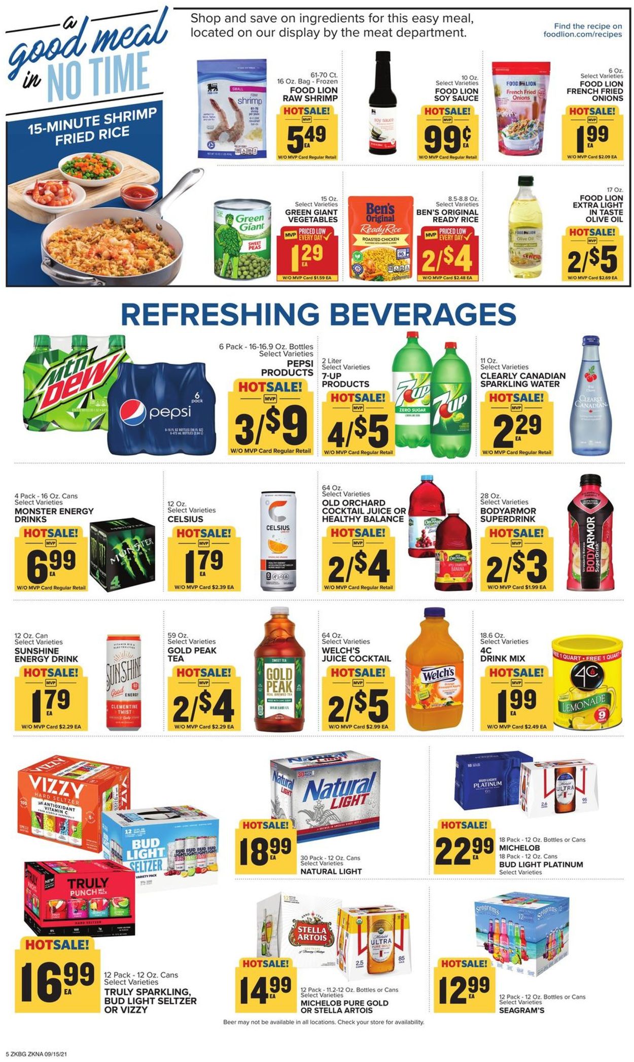 Food Lion Ad from 09/15/2021