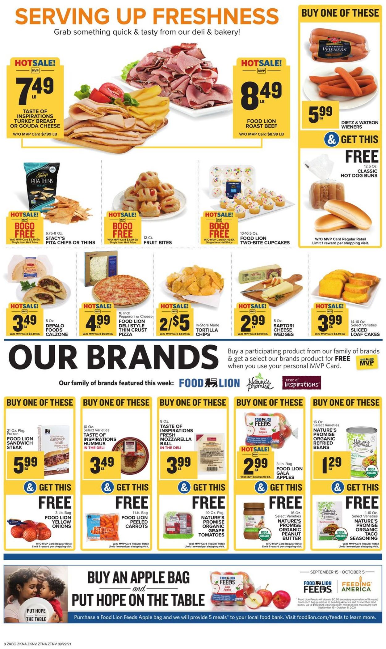 Food Lion Ad from 09/22/2021