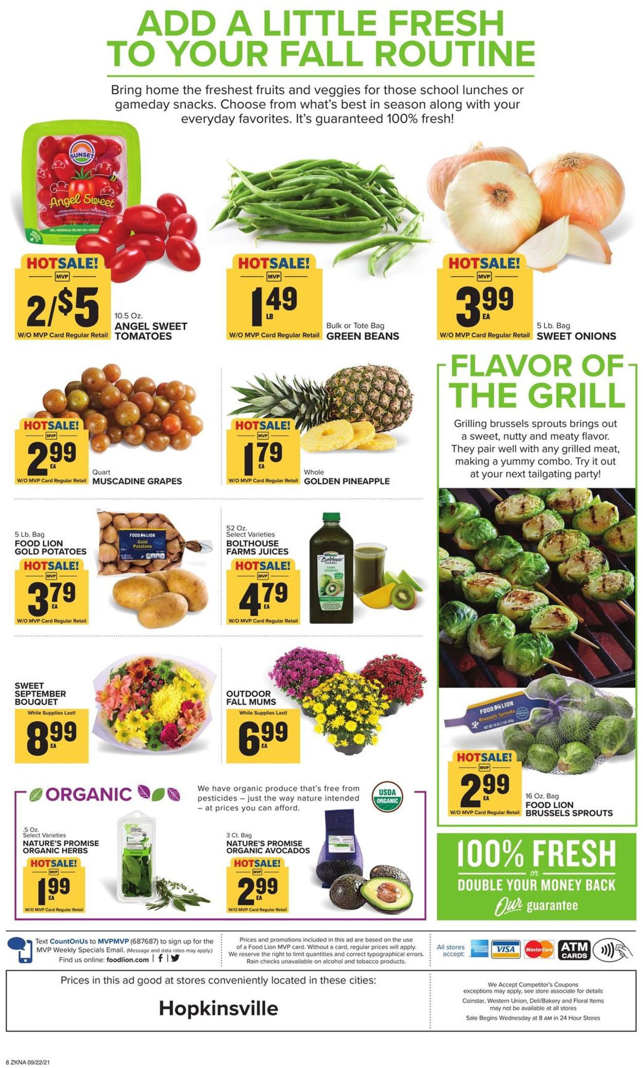 Food Lion Ad from 09/22/2021