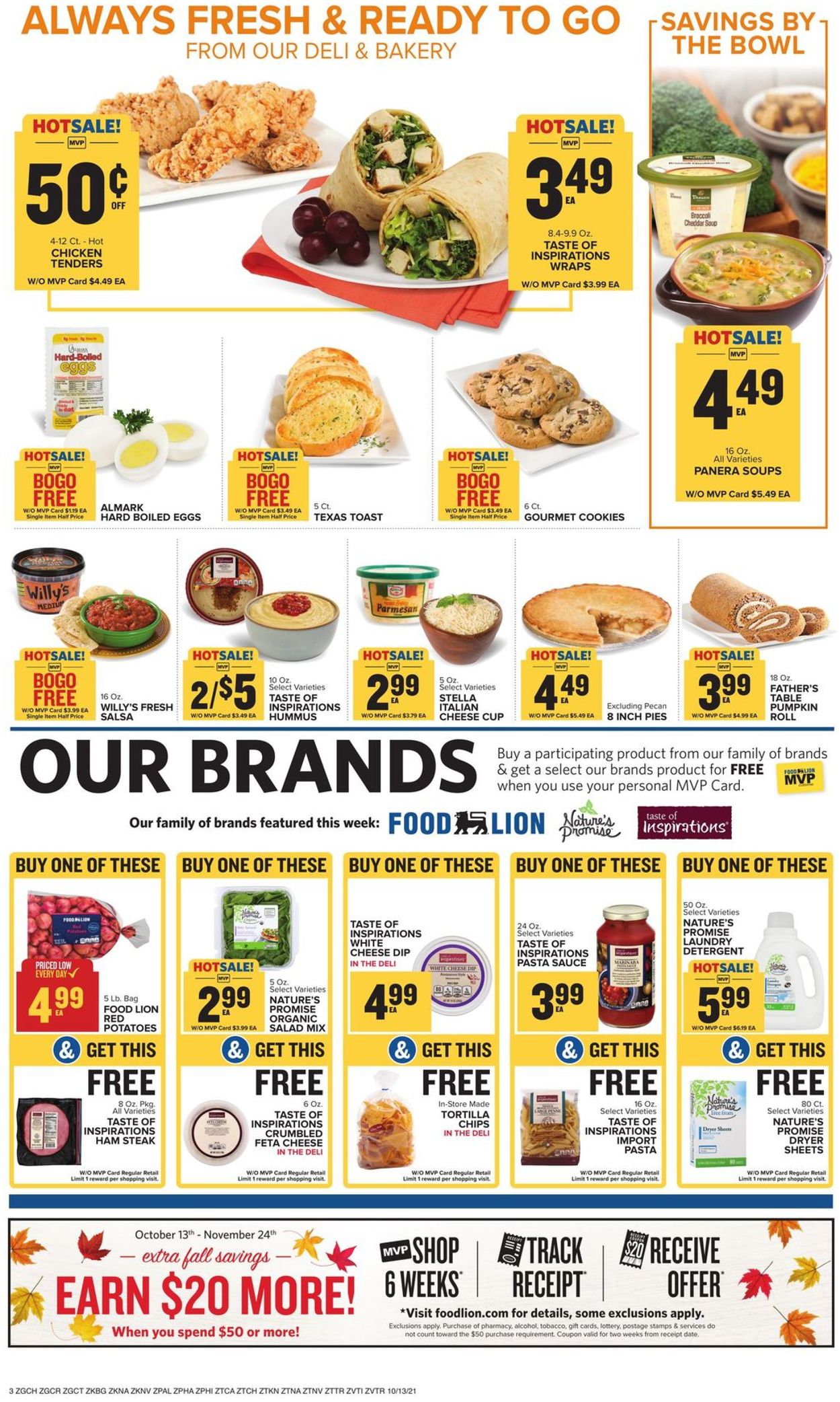 Food Lion Ad from 10/13/2021