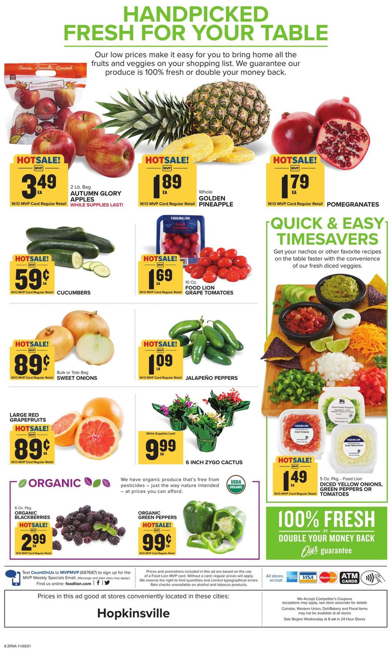Food Lion Ad from 11/03/2021