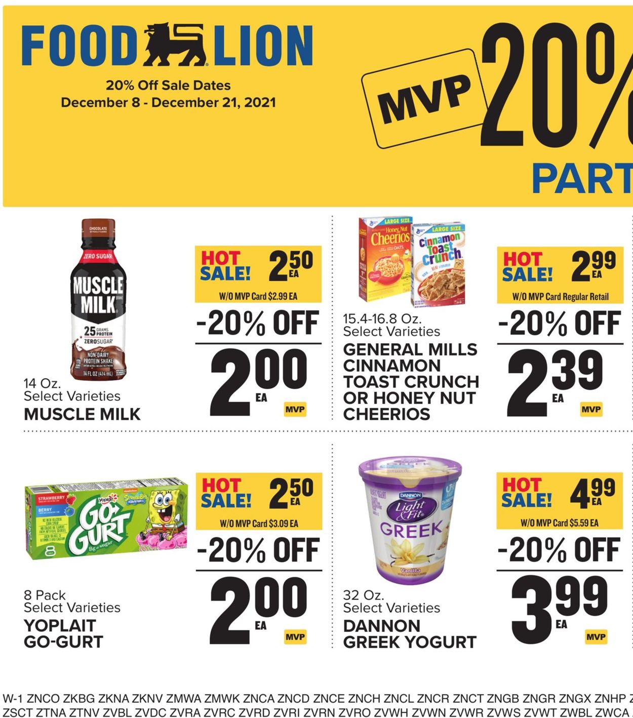 Food Lion Ad from 12/08/2021