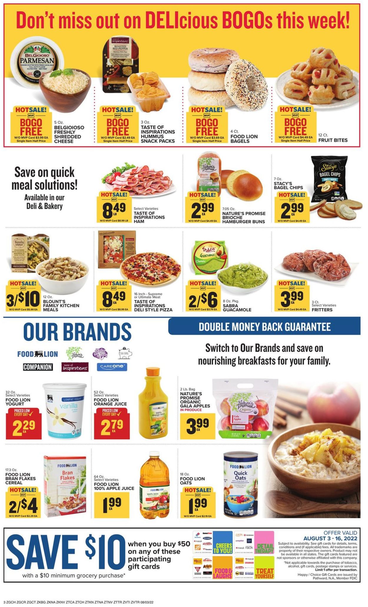 Food Lion Ad from 08/03/2022