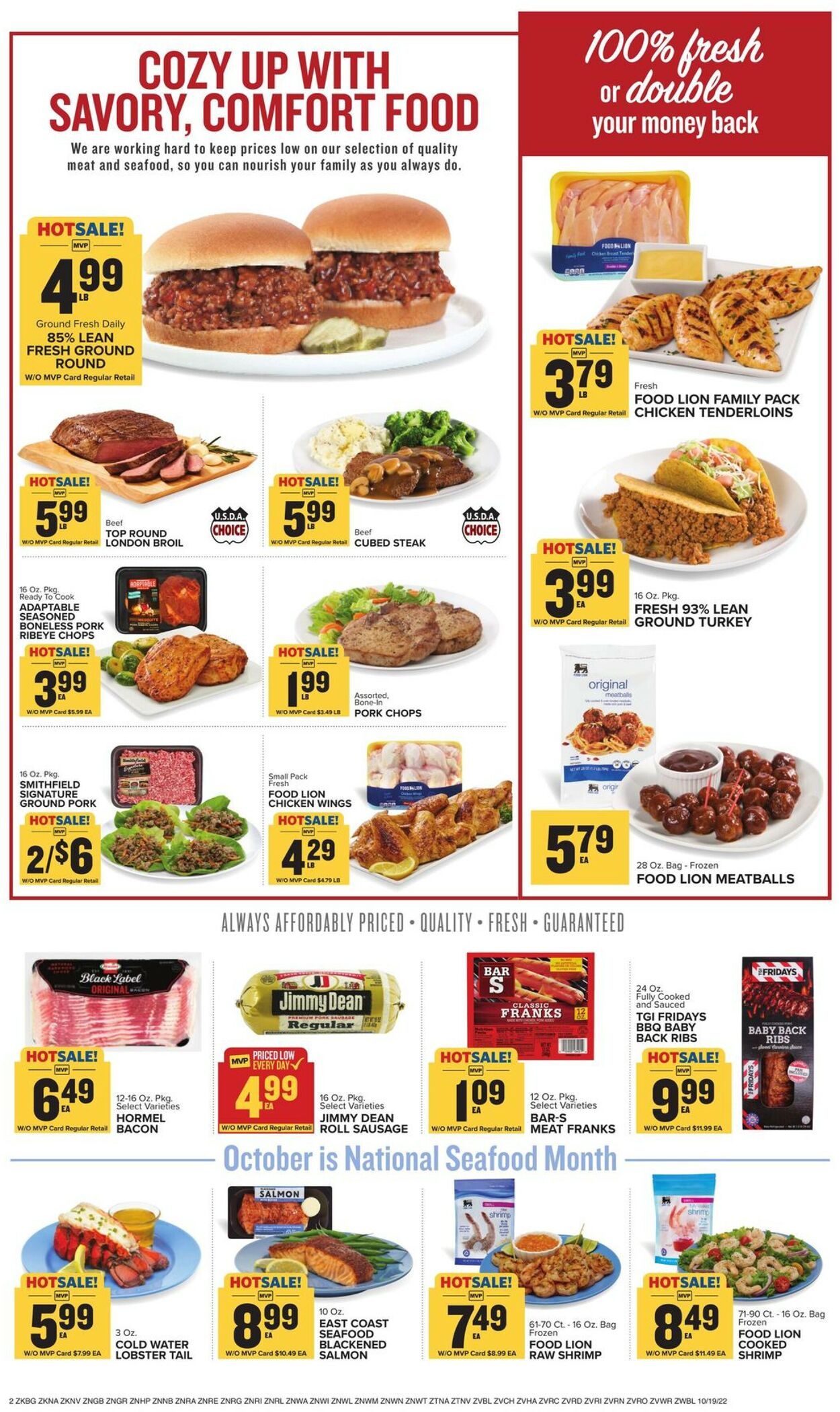 Food Lion Ad from 10/19/2022