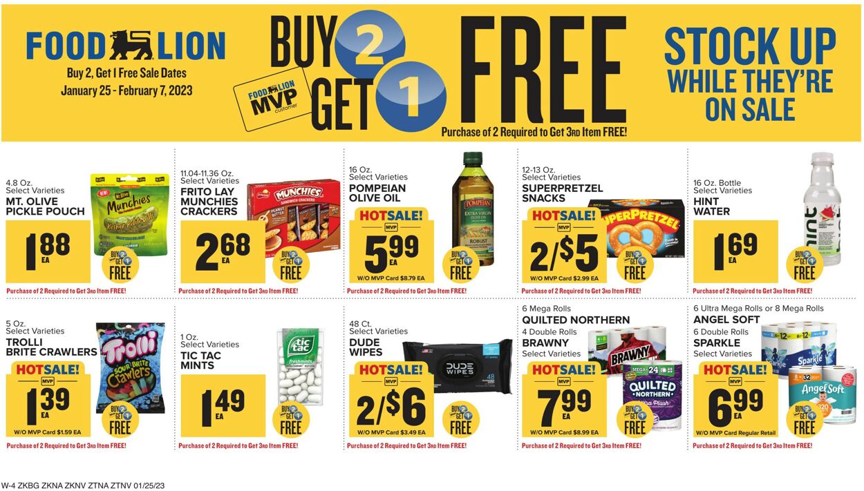 Food Lion Ad from 01/25/2023