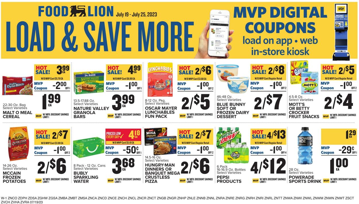 Food Lion Ad from 07/19/2023