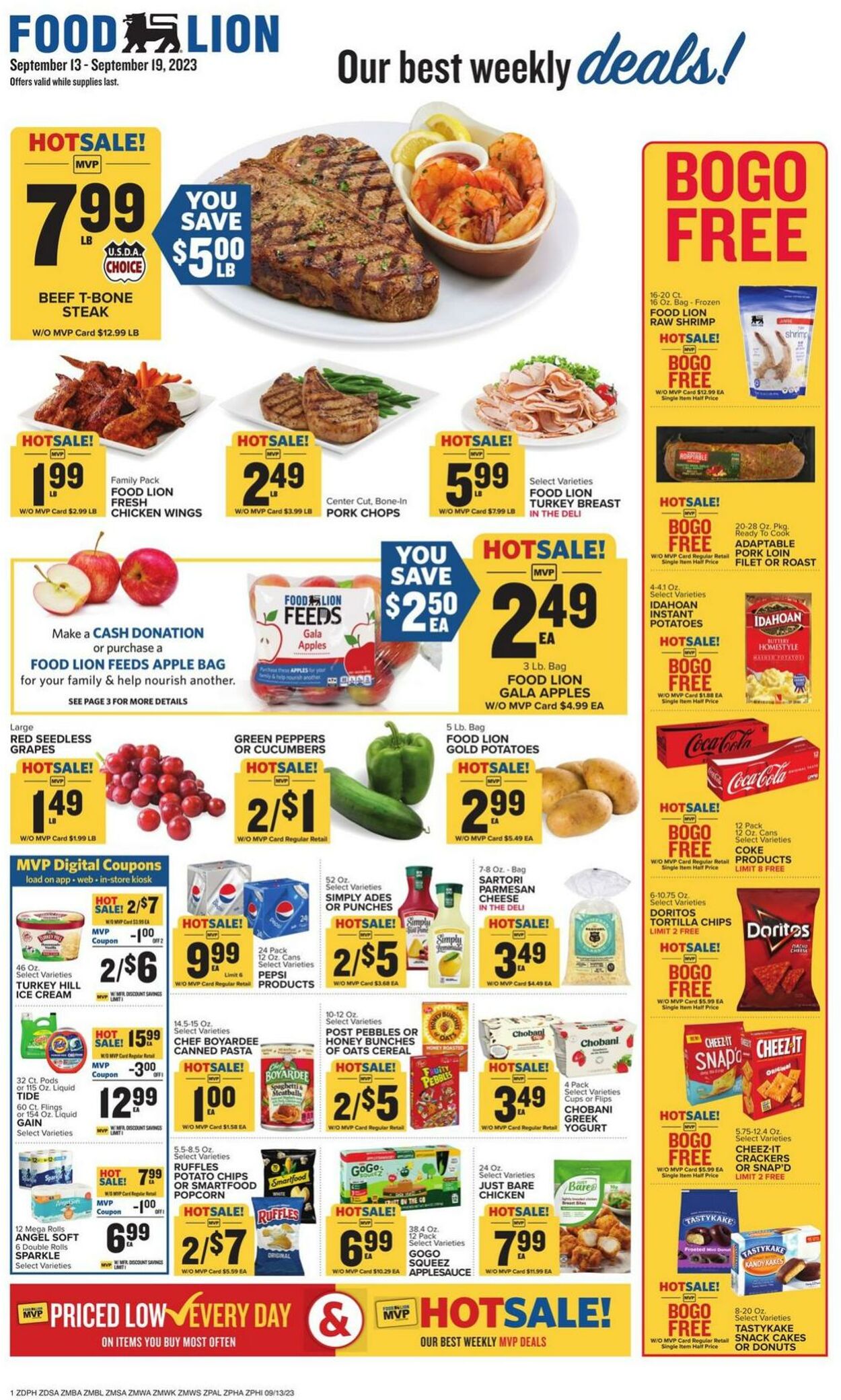 Food Lion Ad from 09/13/2023