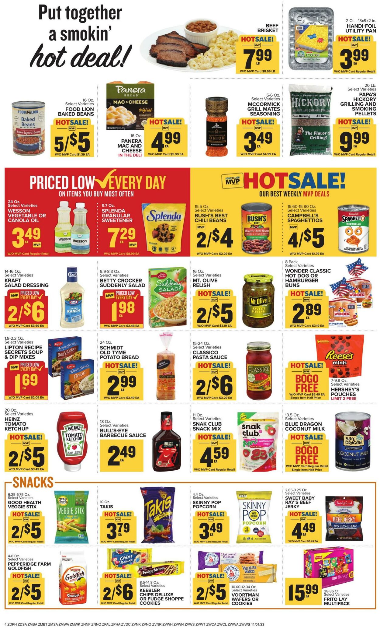 Food Lion Ad from 11/01/2023