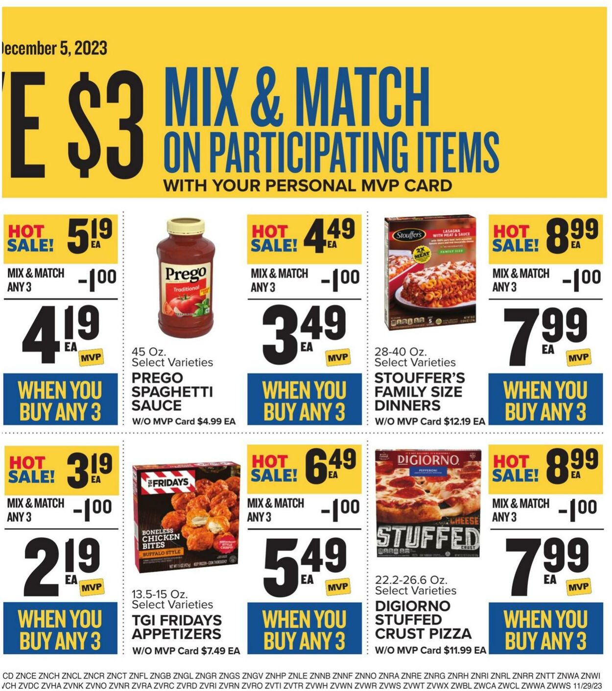 Food Lion Ad from 11/29/2023