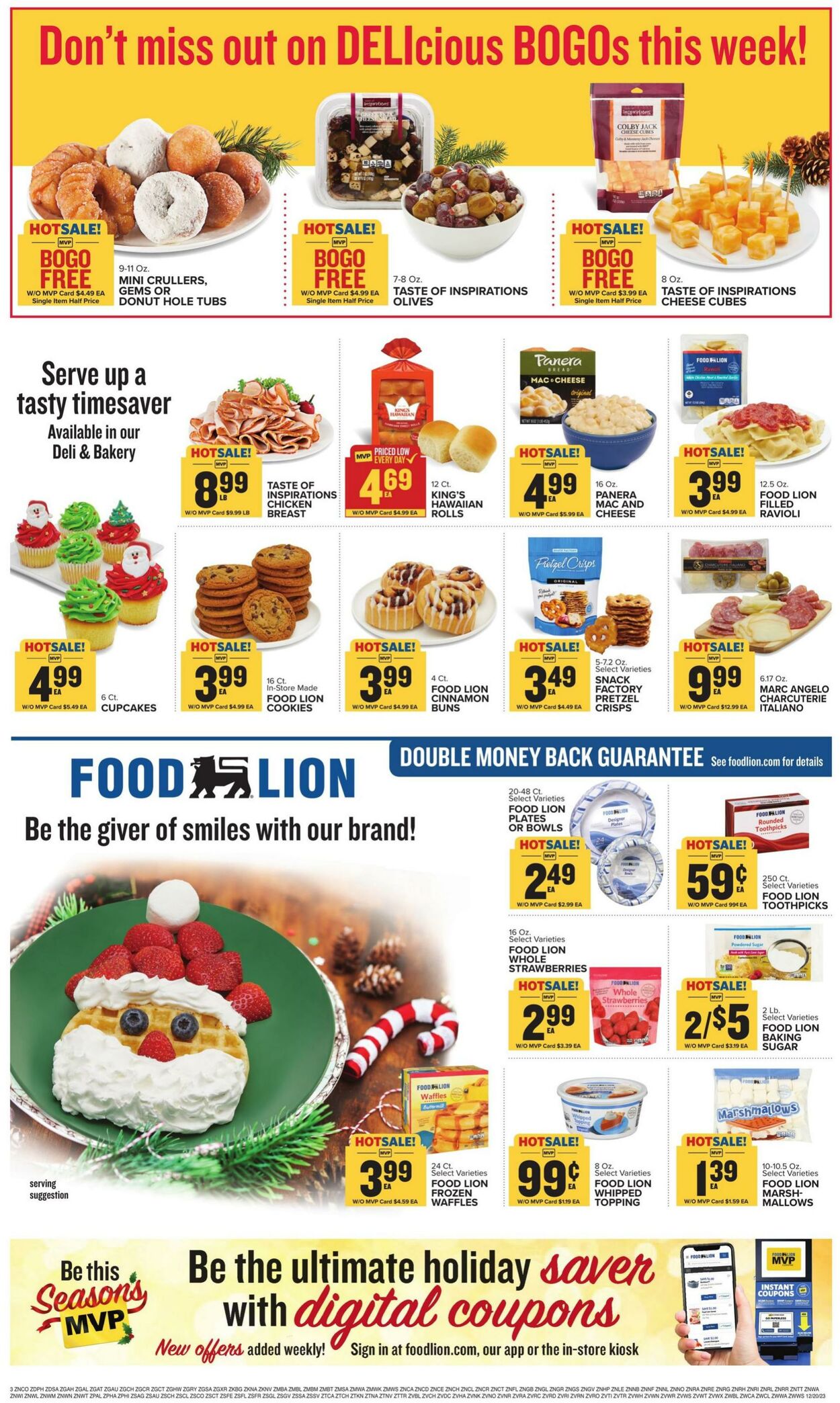 Food Lion Ad from 12/20/2023