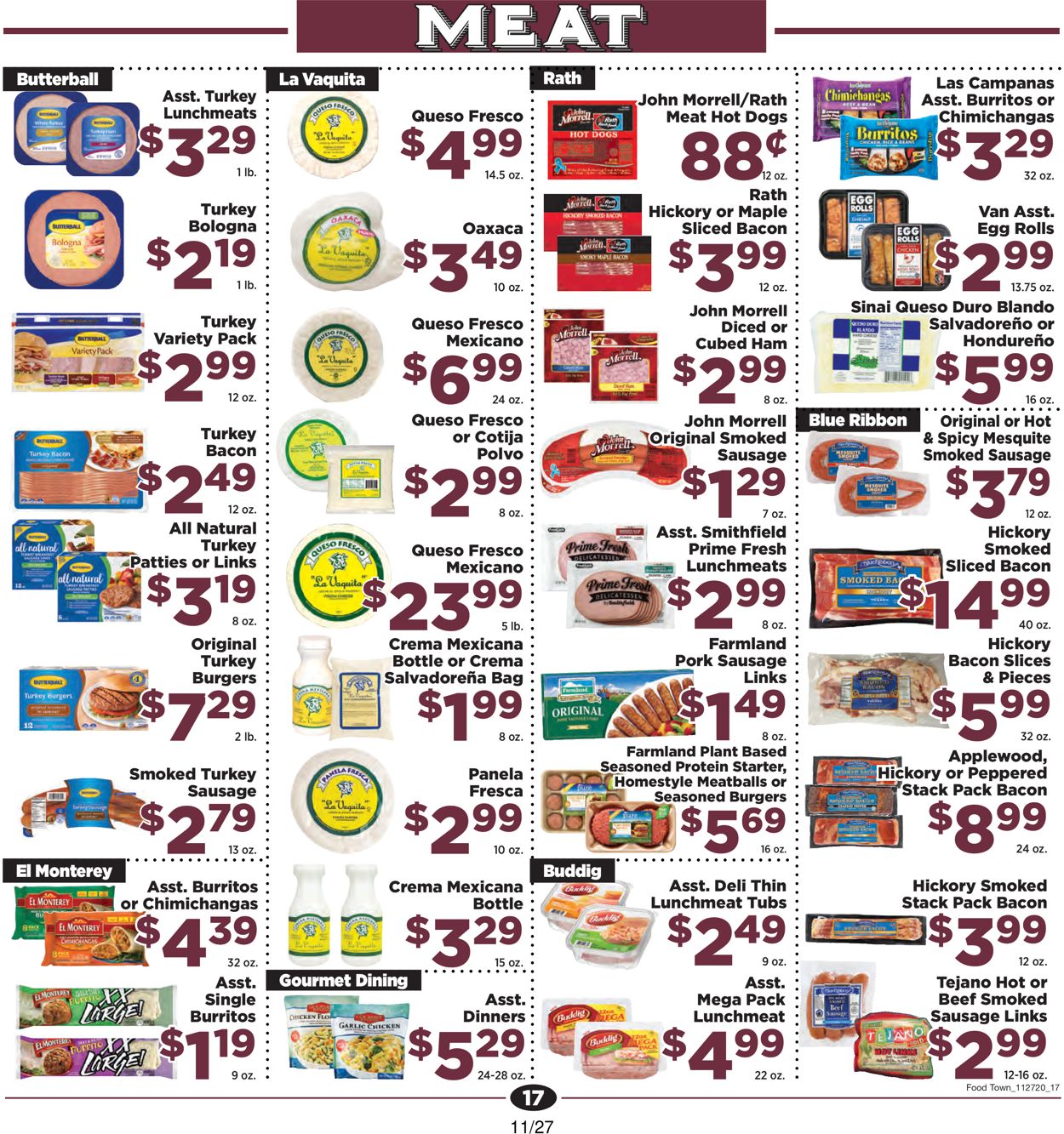 Food Town Ad from 11/27/2020