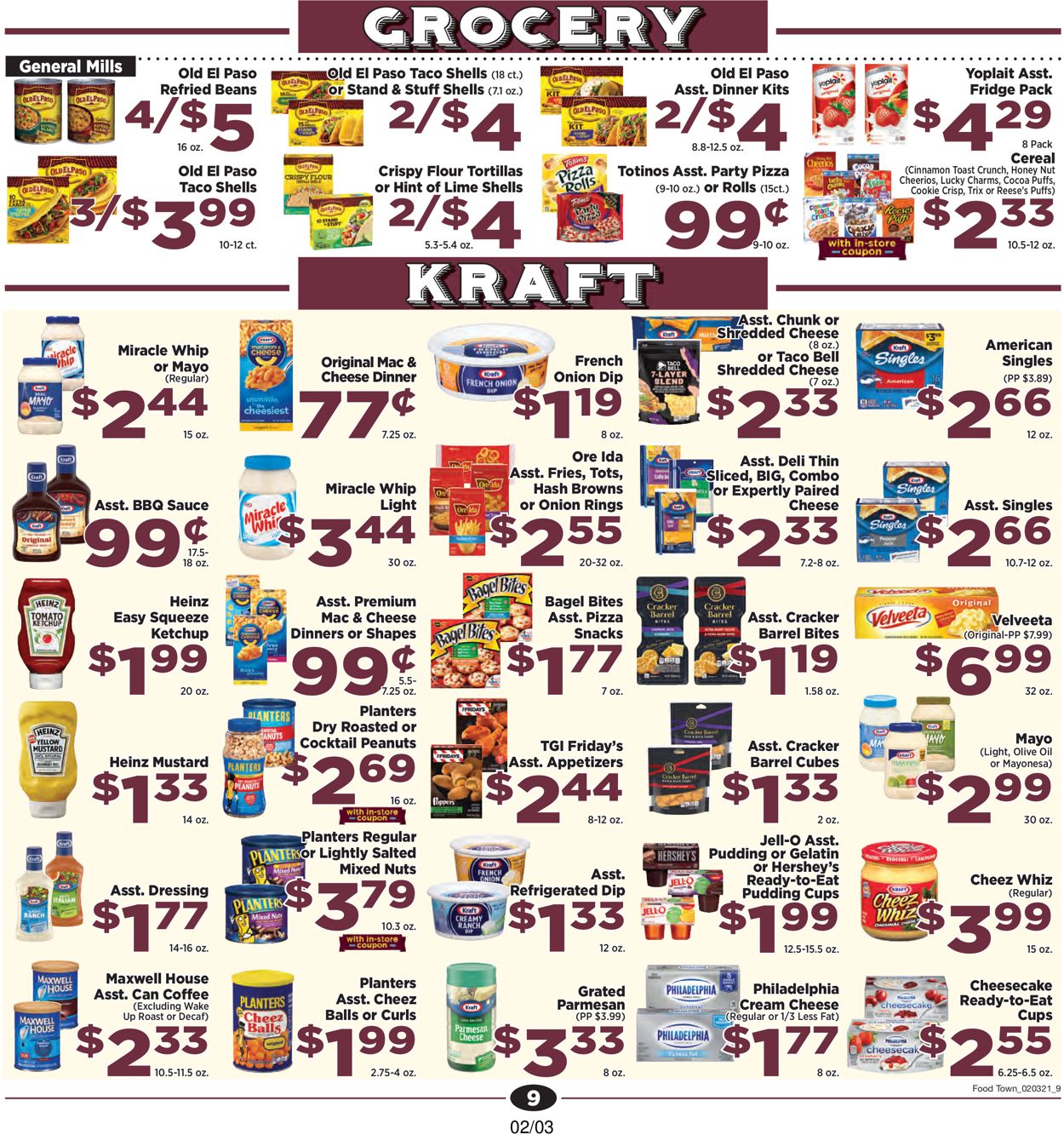 Food Town Ad from 02/03/2021