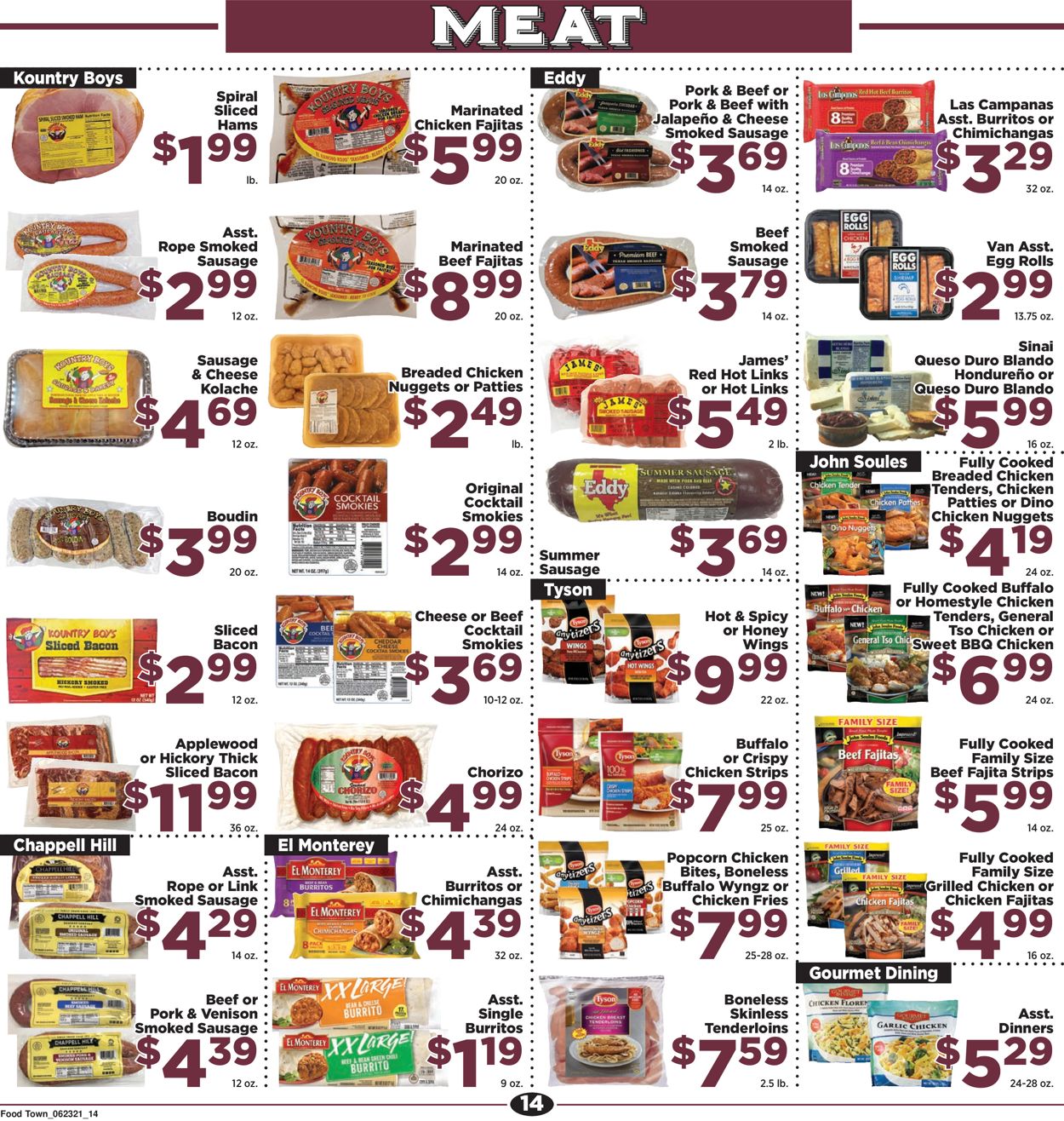 Food Town Ad from 06/23/2021