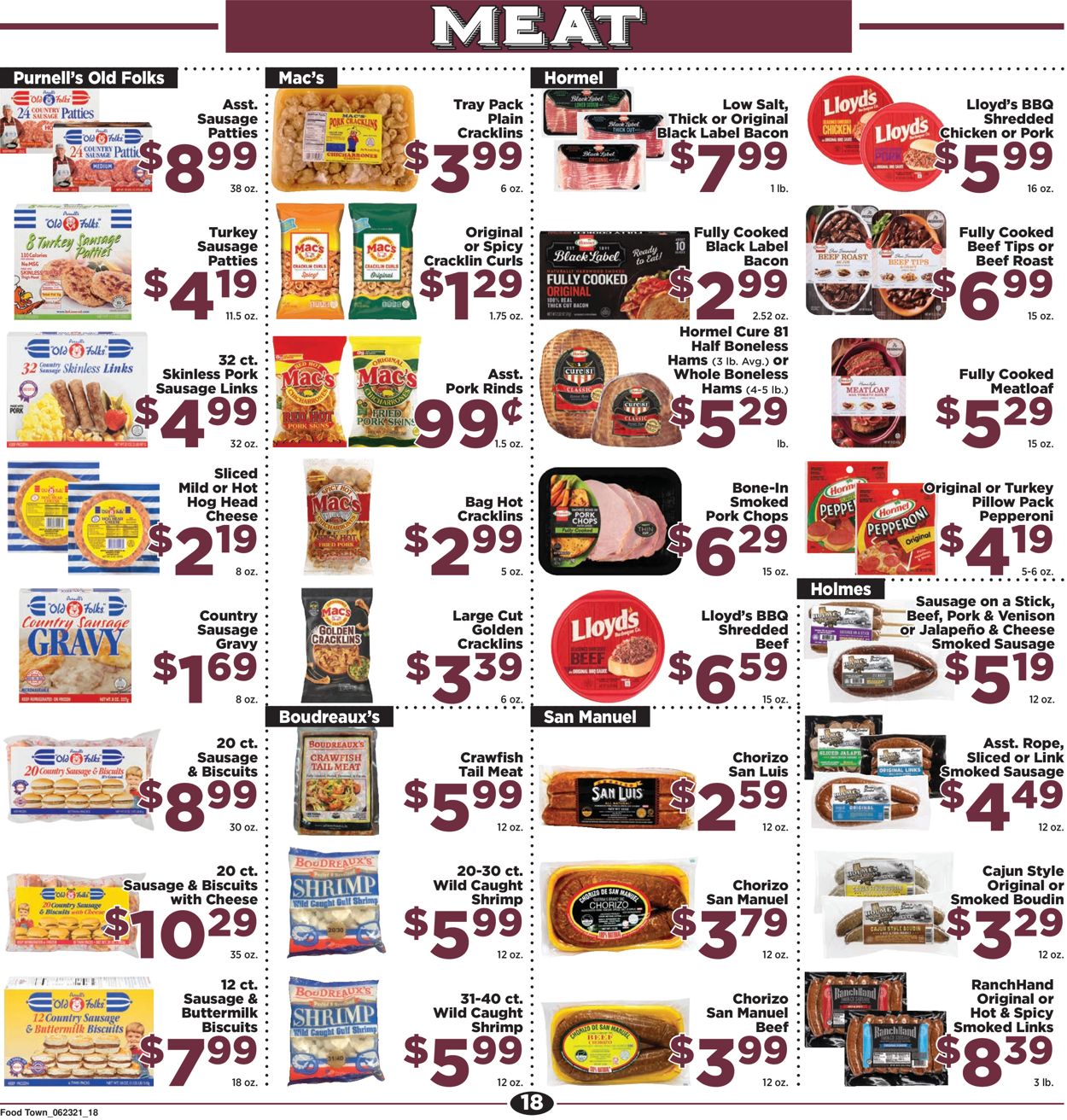 Food Town Ad from 06/23/2021