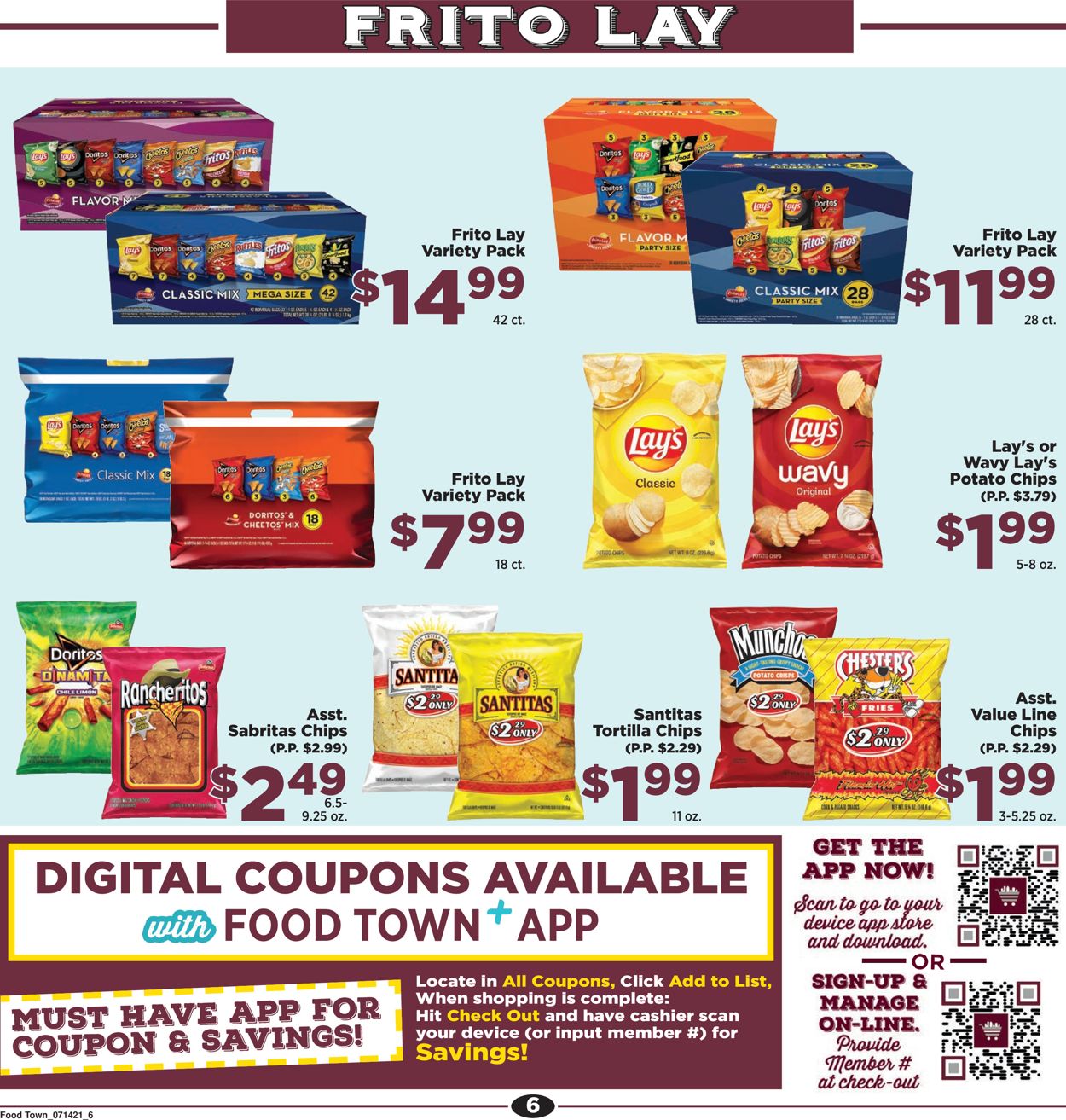 Food Town Ad from 07/13/2021