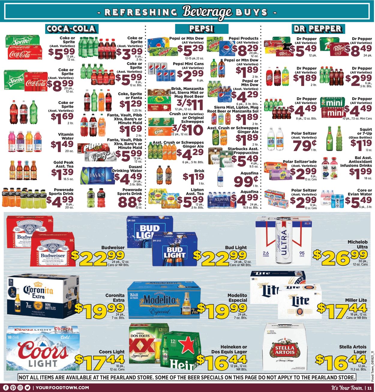 Food Town Ad from 08/18/2021