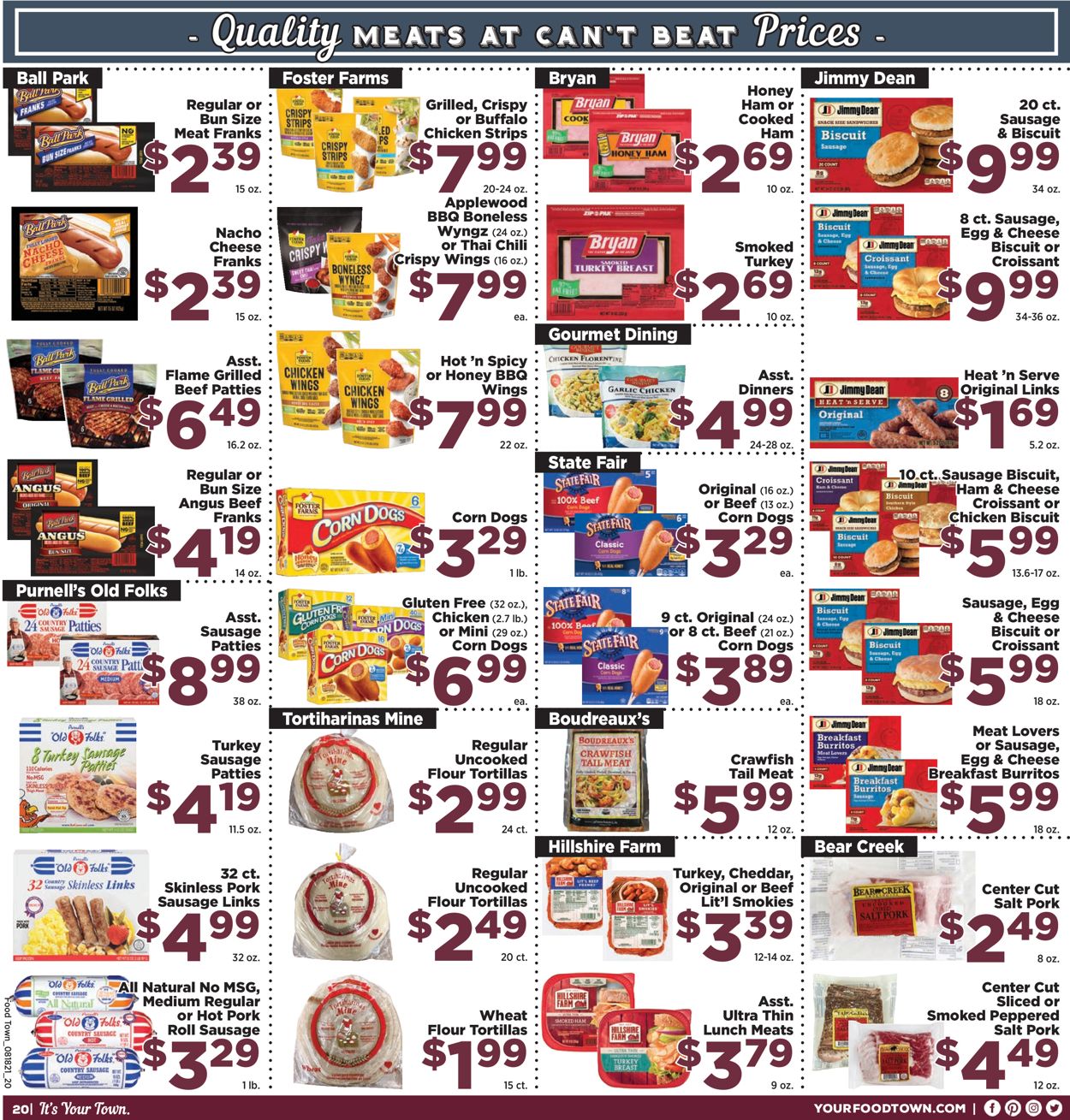 Food Town Ad from 08/18/2021
