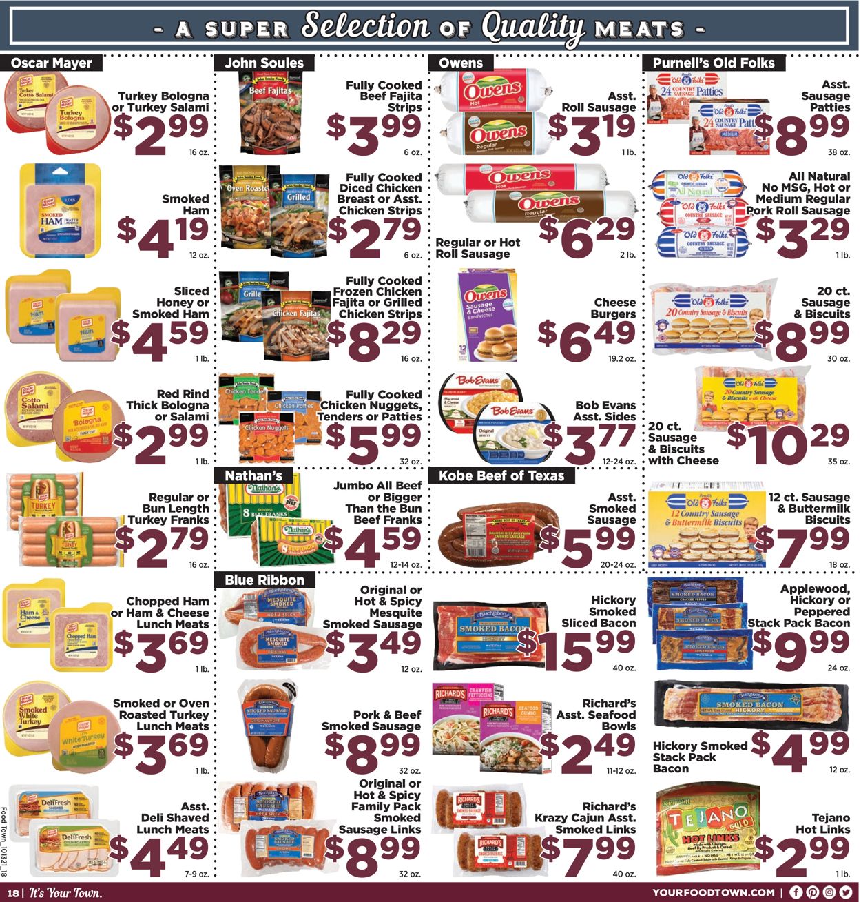 Food Town Ad from 10/13/2021