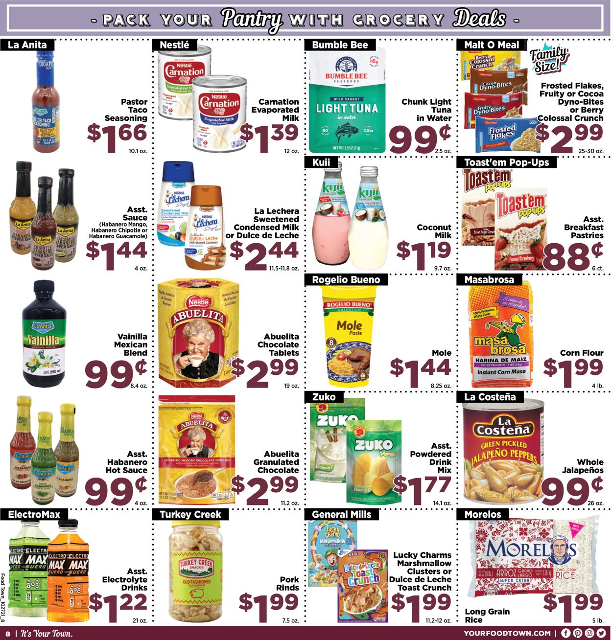 Food Town Ad from 10/27/2021