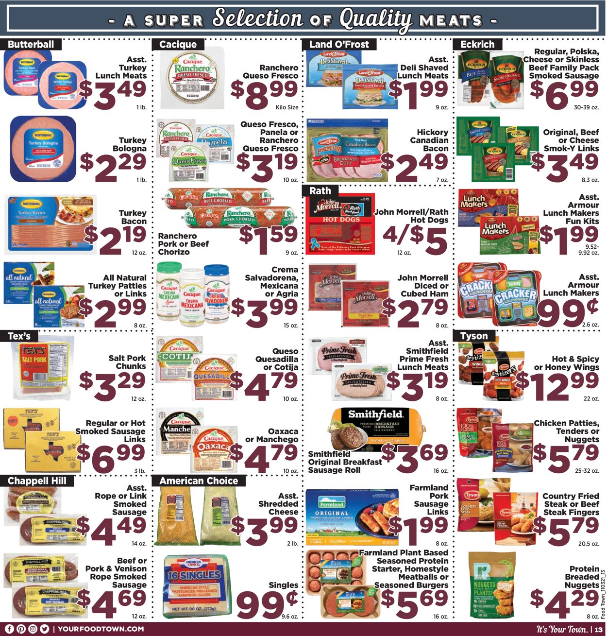 Food Town Ad from 11/03/2021