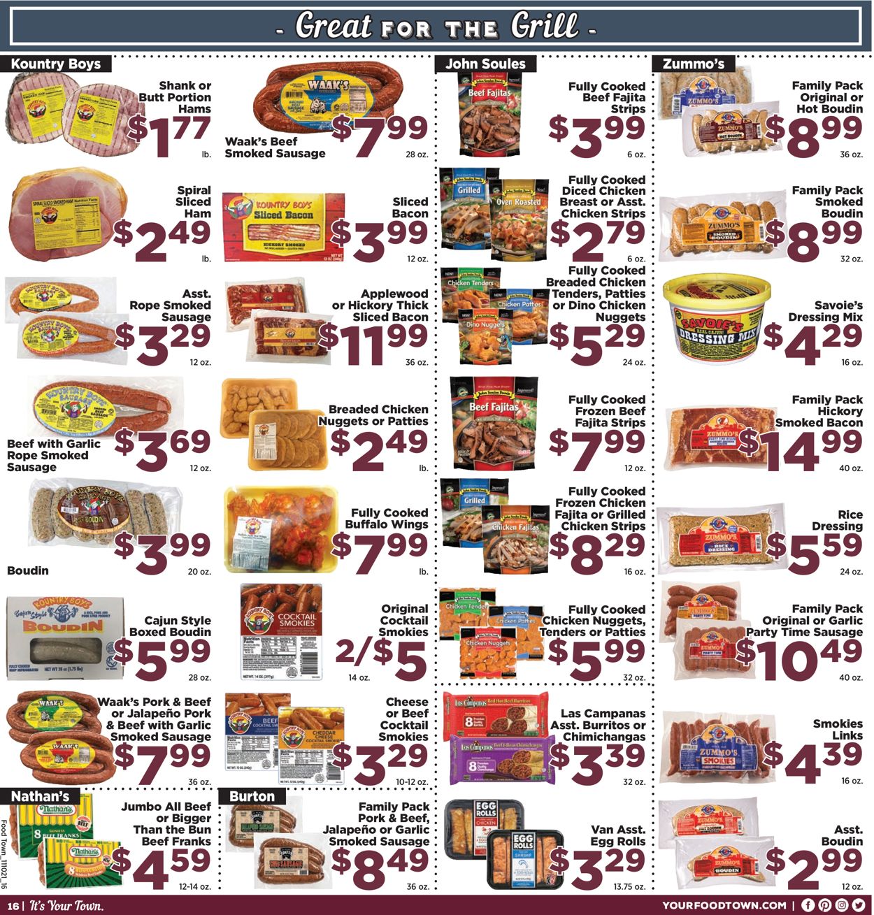 Food Town Ad from 11/10/2021