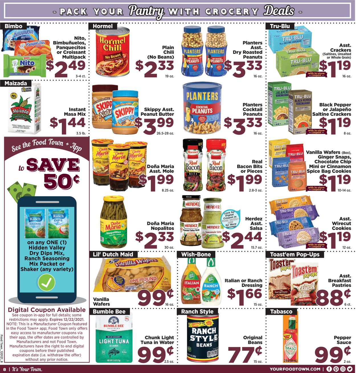 Food Town Ad from 12/01/2021