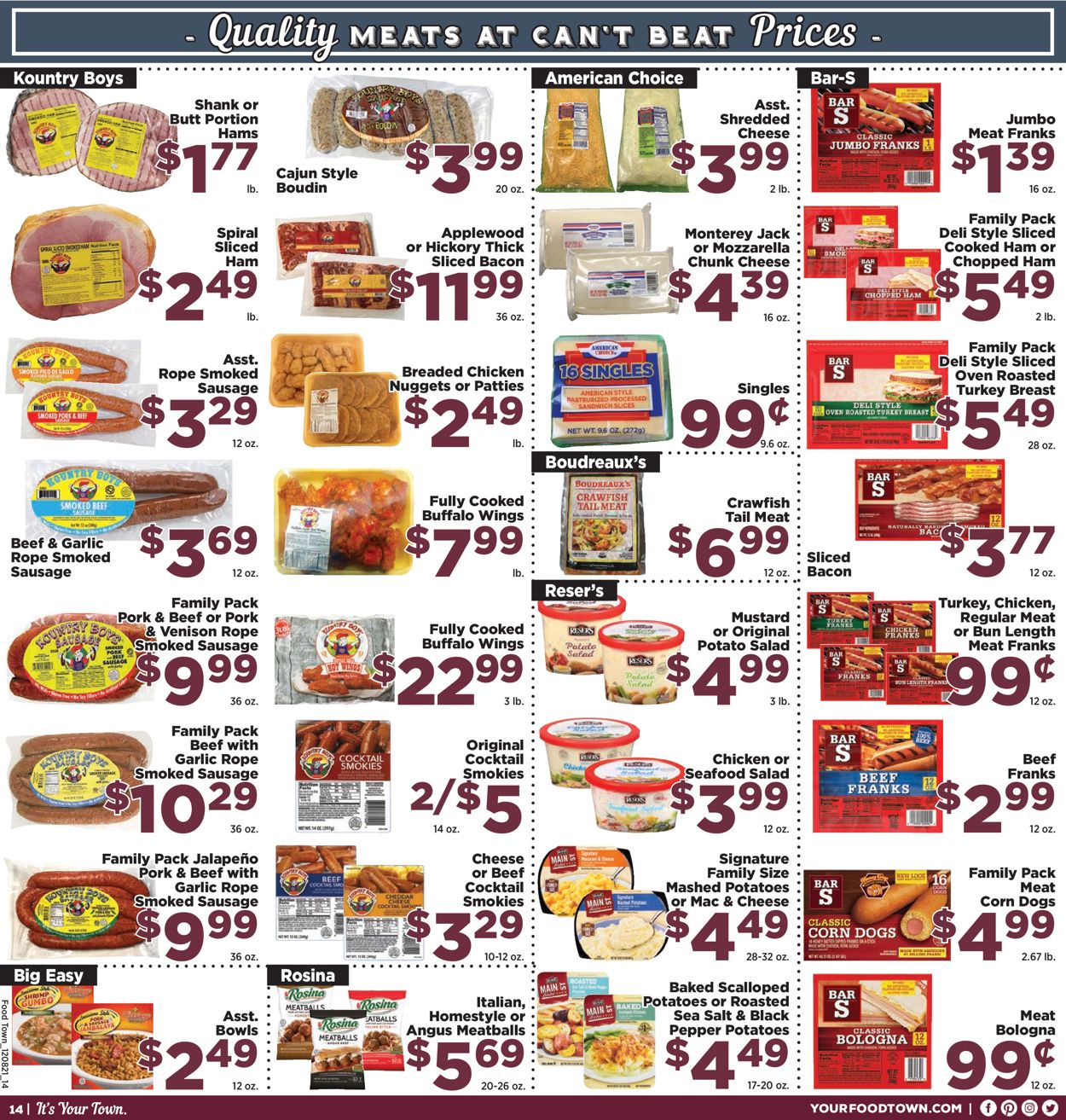 Food Town Ad from 12/08/2021