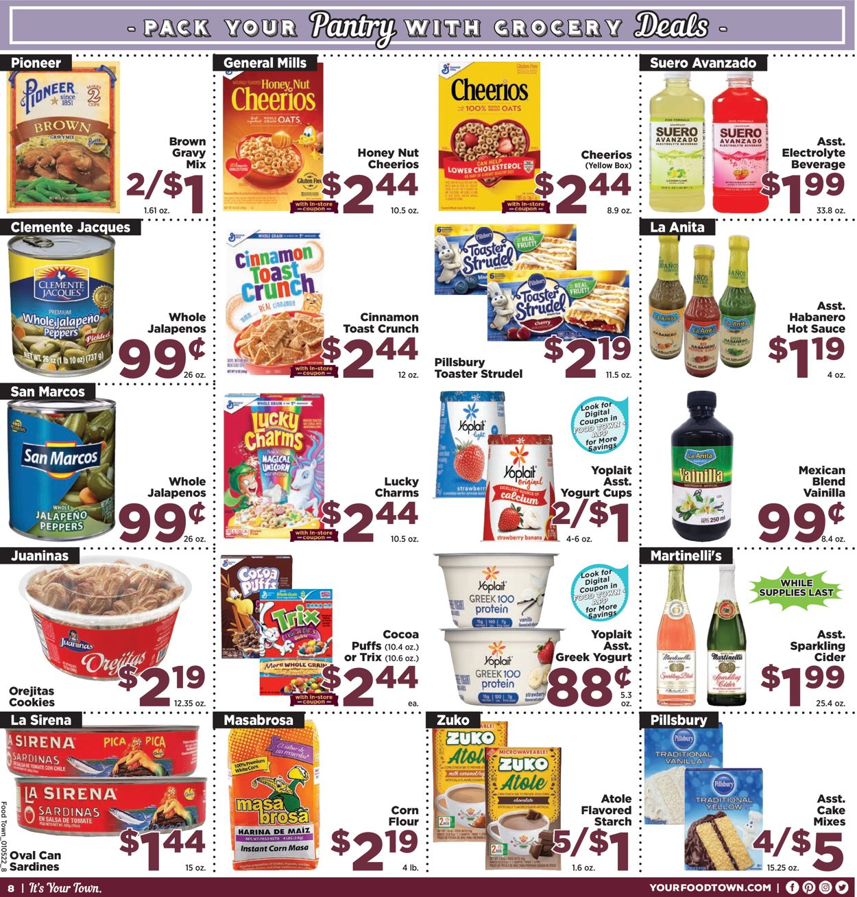 Food Town Ad from 01/05/2022