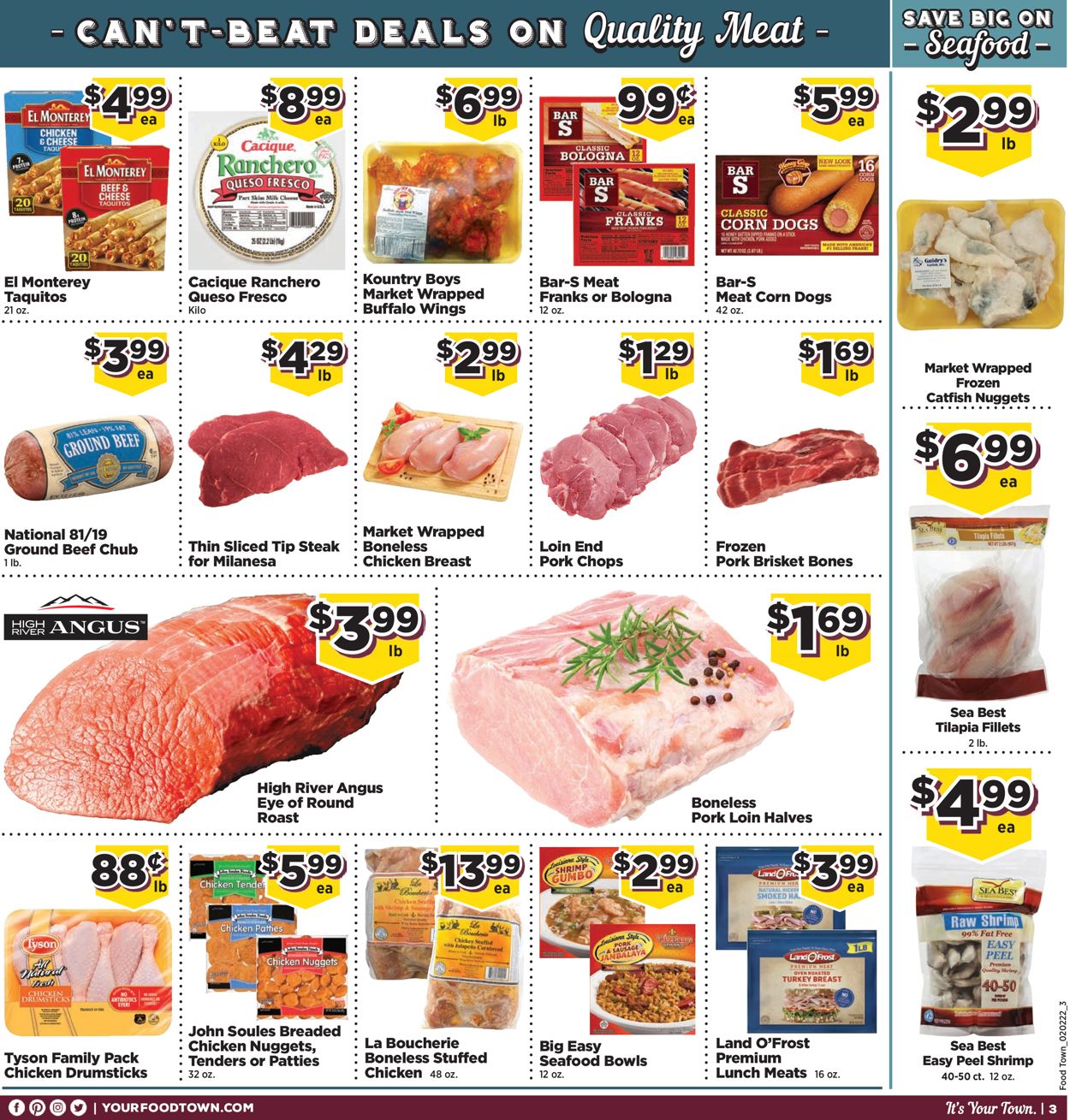 Food Town Ad from 02/02/2022