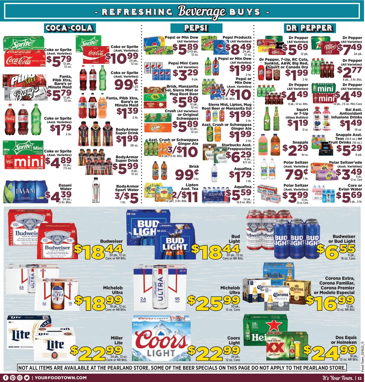 Food Town Ad from 02/16/2022