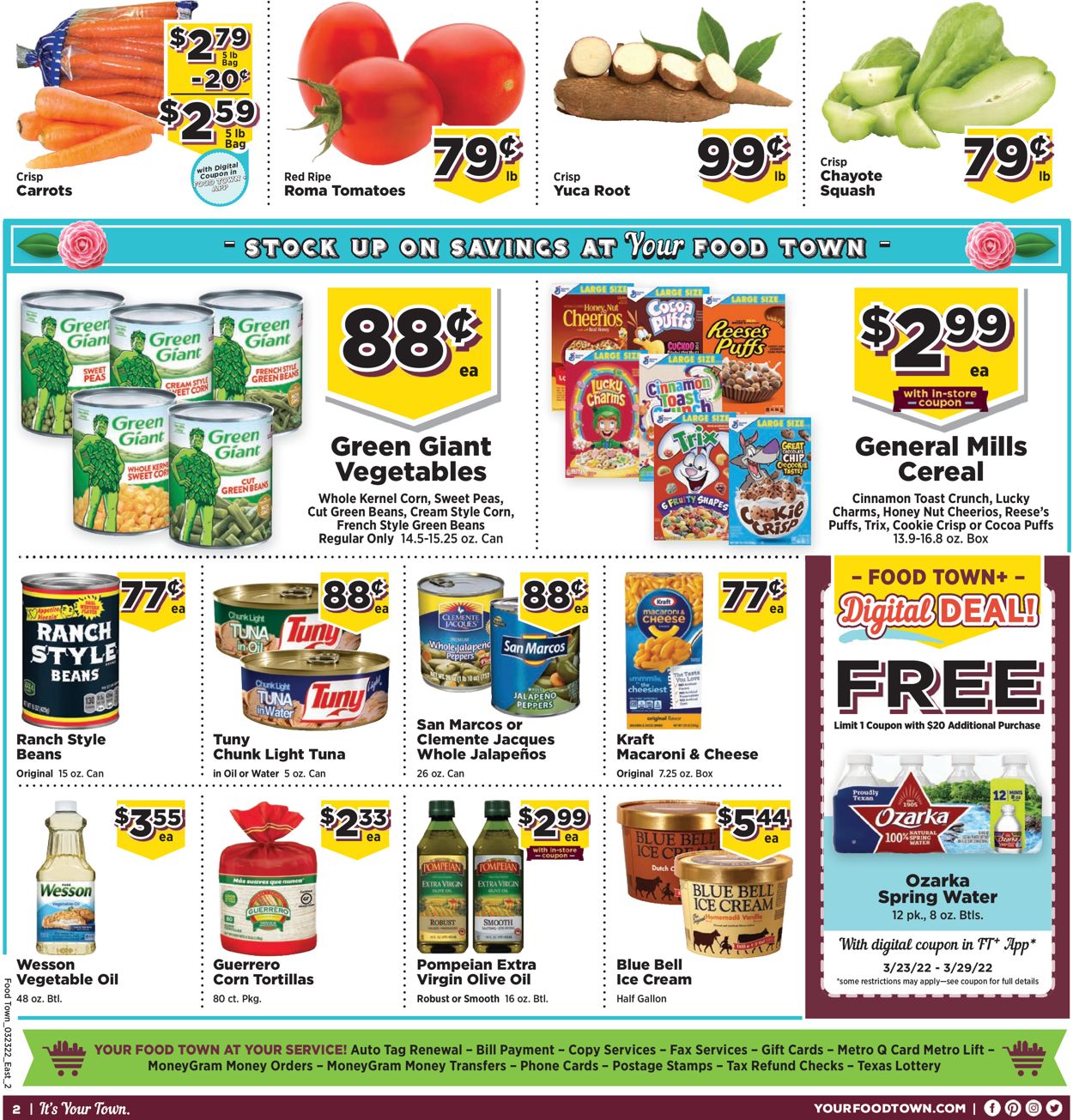 Food Town Ad from 03/23/2022