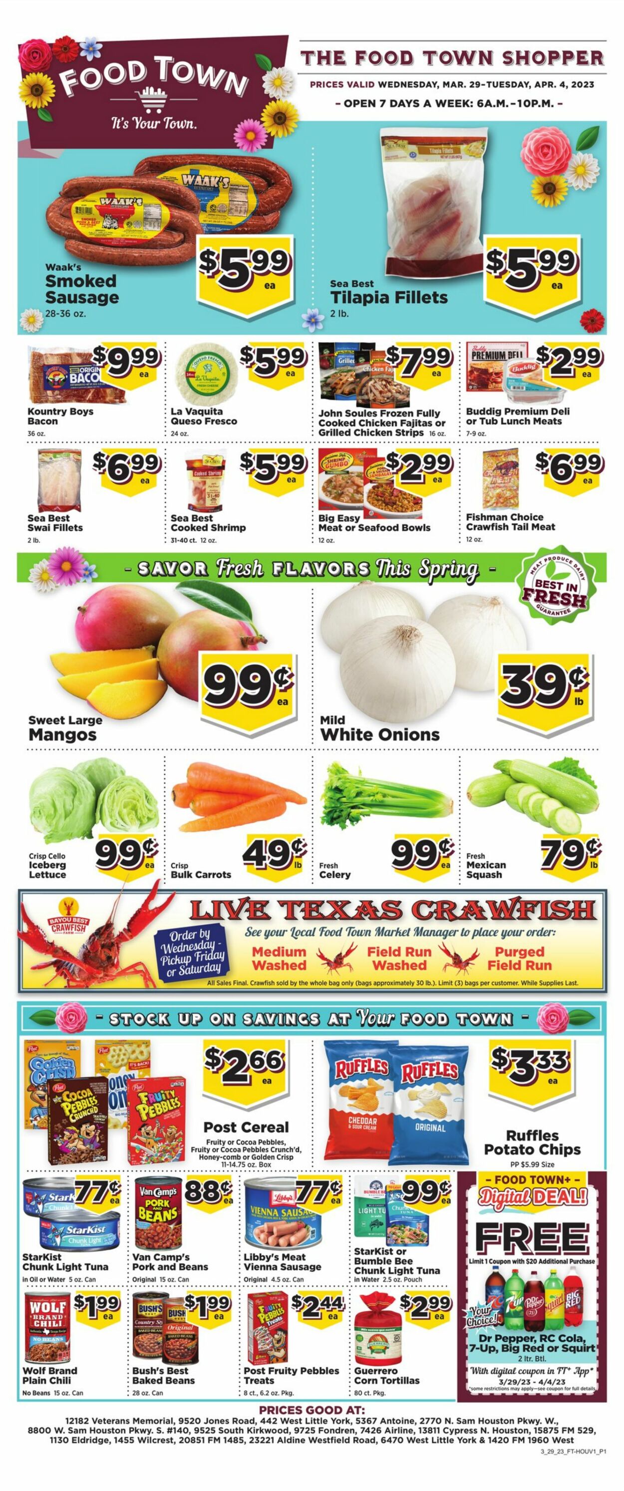 Food Town Ad from 03/29/2023