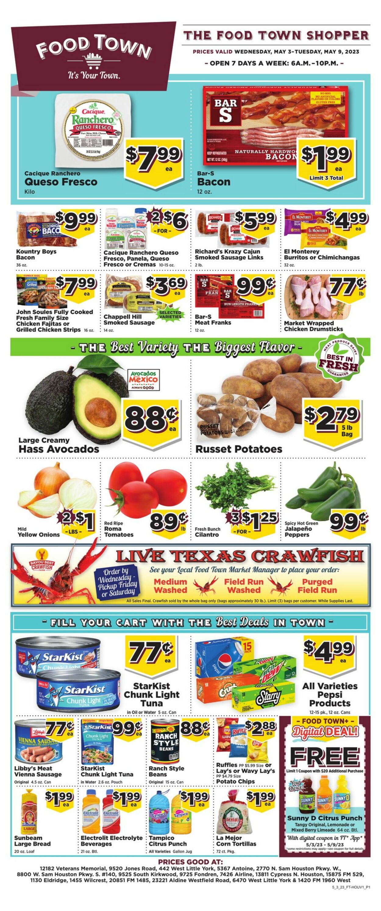 Food Town Ad from 05/03/2023