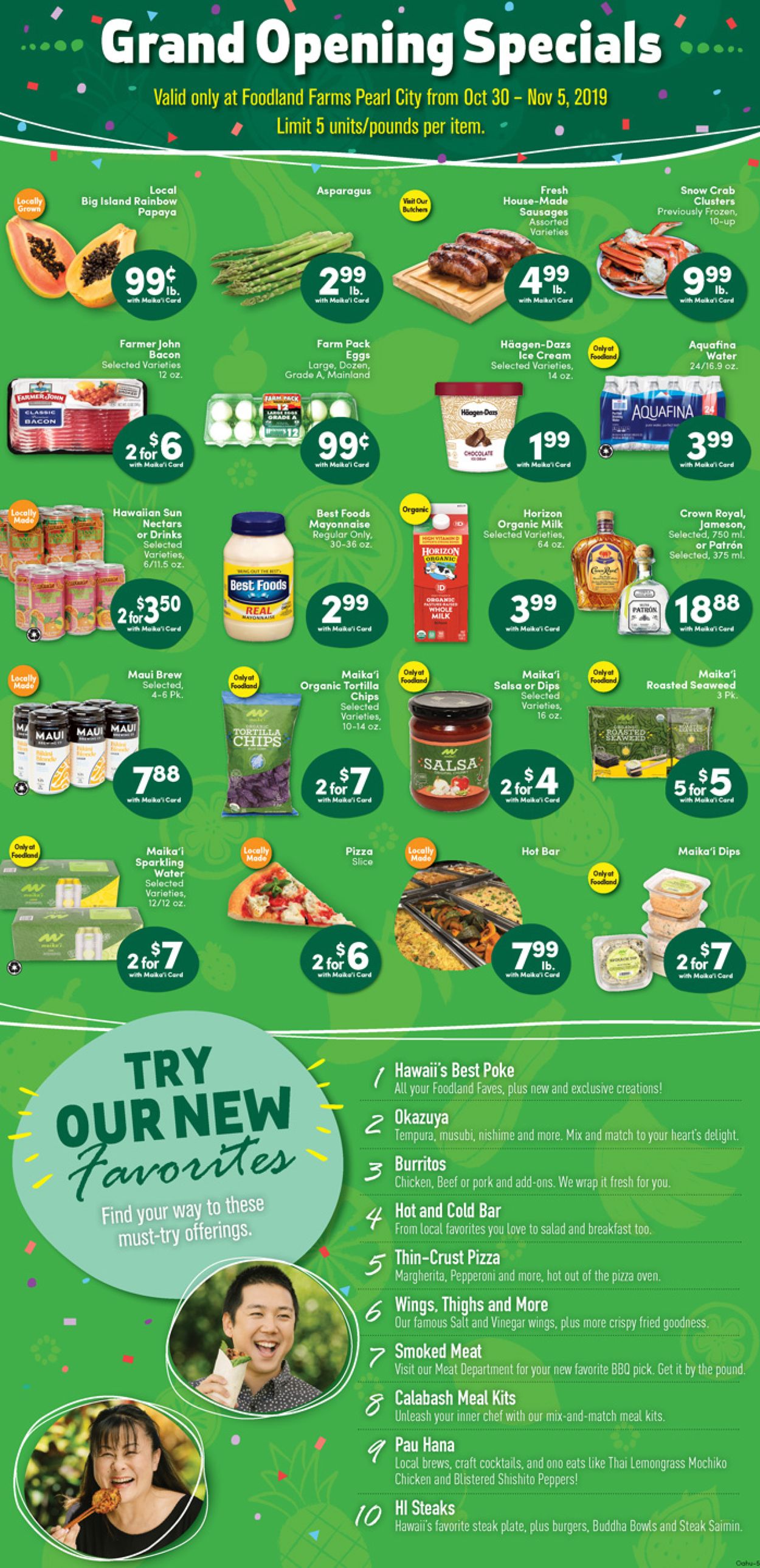Foodland Ad from 10/30/2019