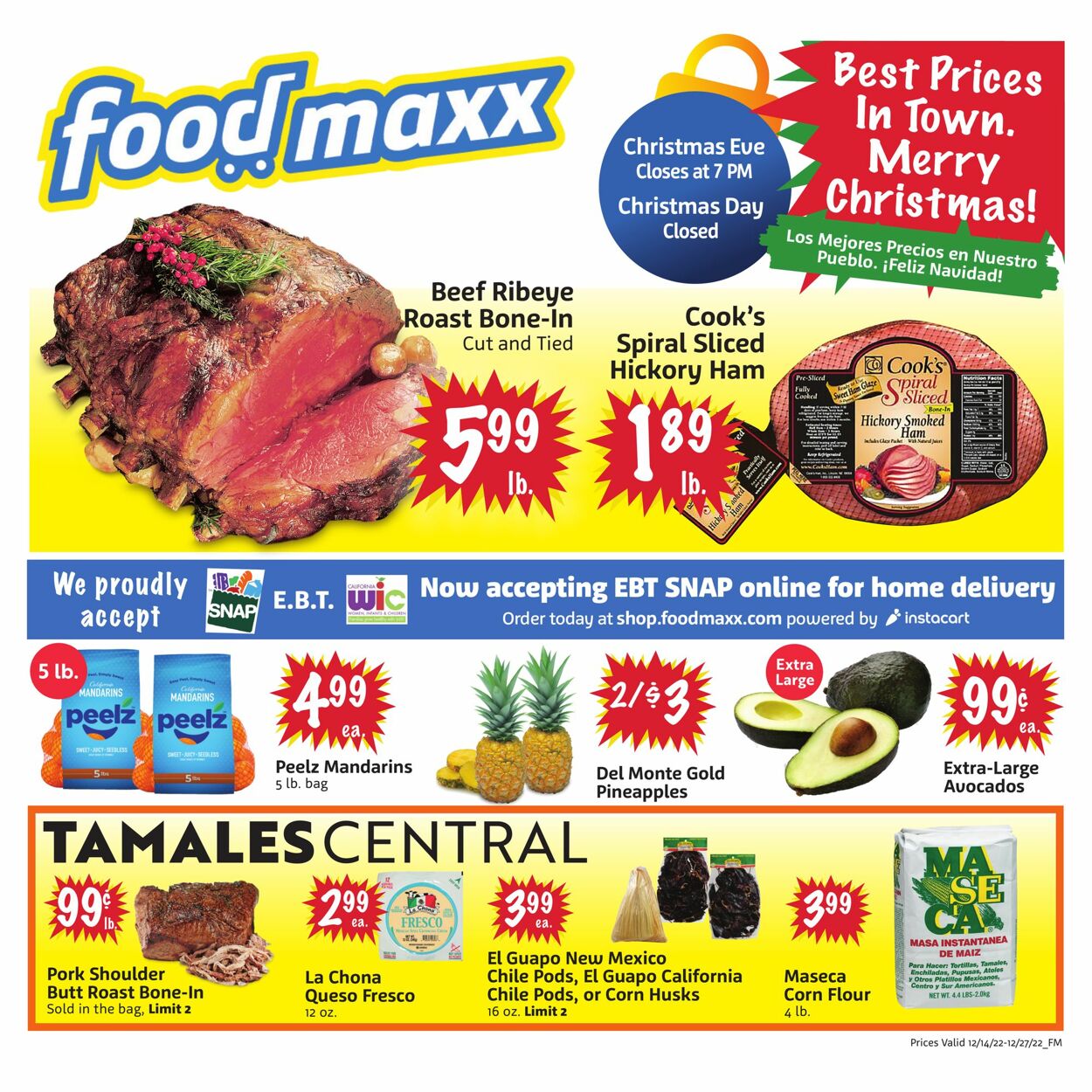 FoodMaxx Ad from 12/14/2022