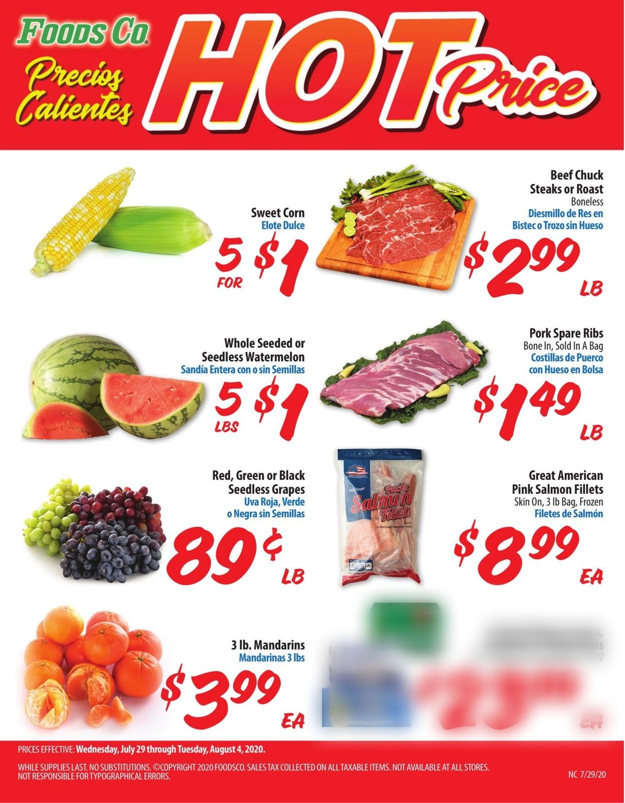 Foods Co. Ad from 07/29/2020