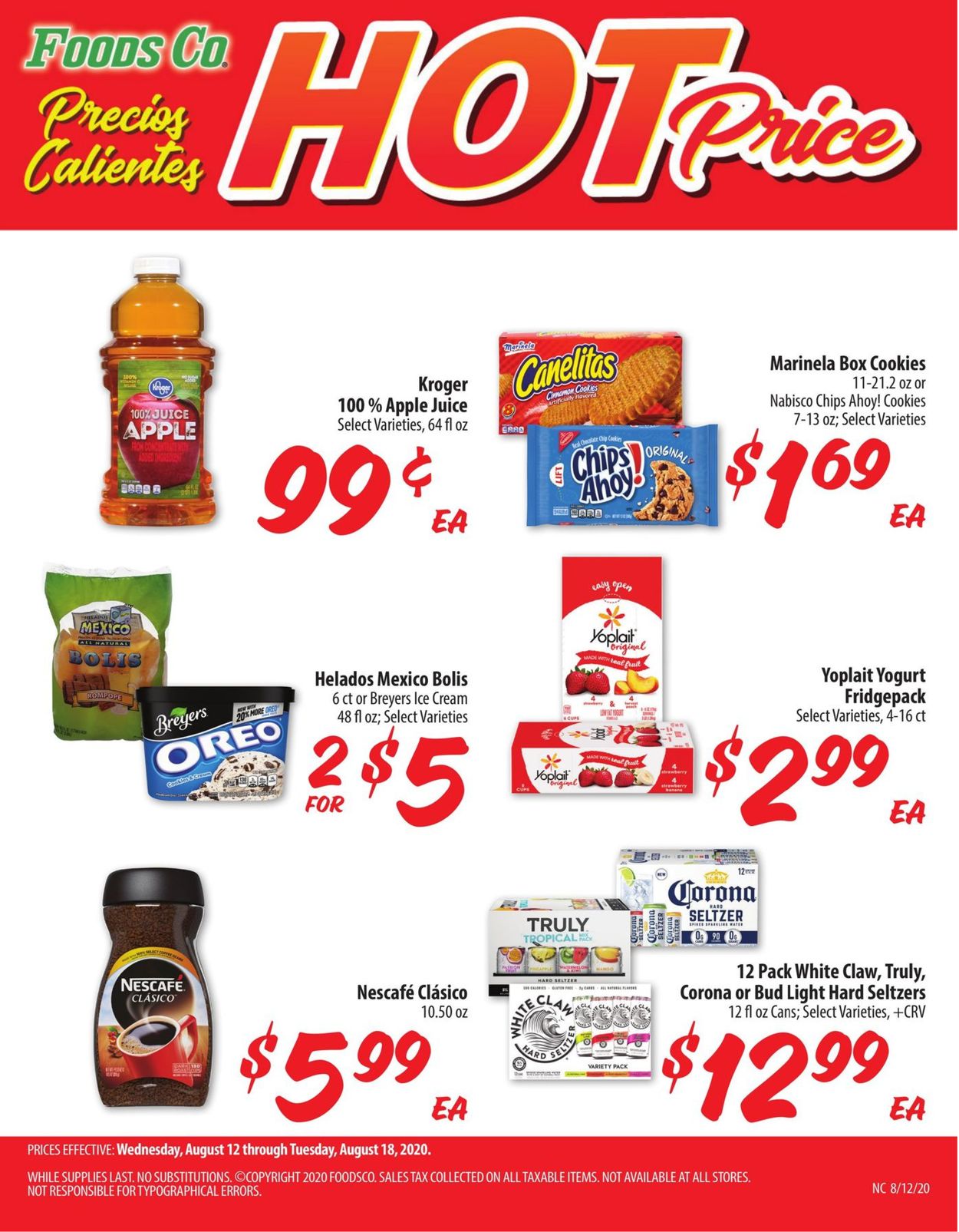 Foods Co. Ad from 08/12/2020
