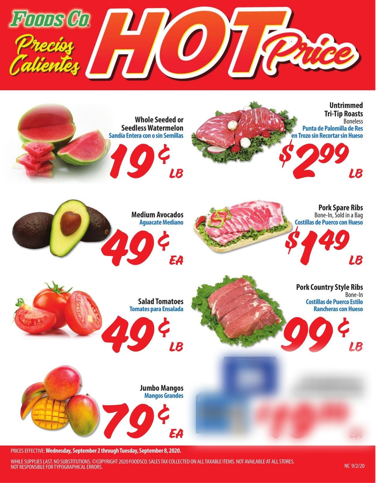 Foods Co. Ad from 09/02/2020