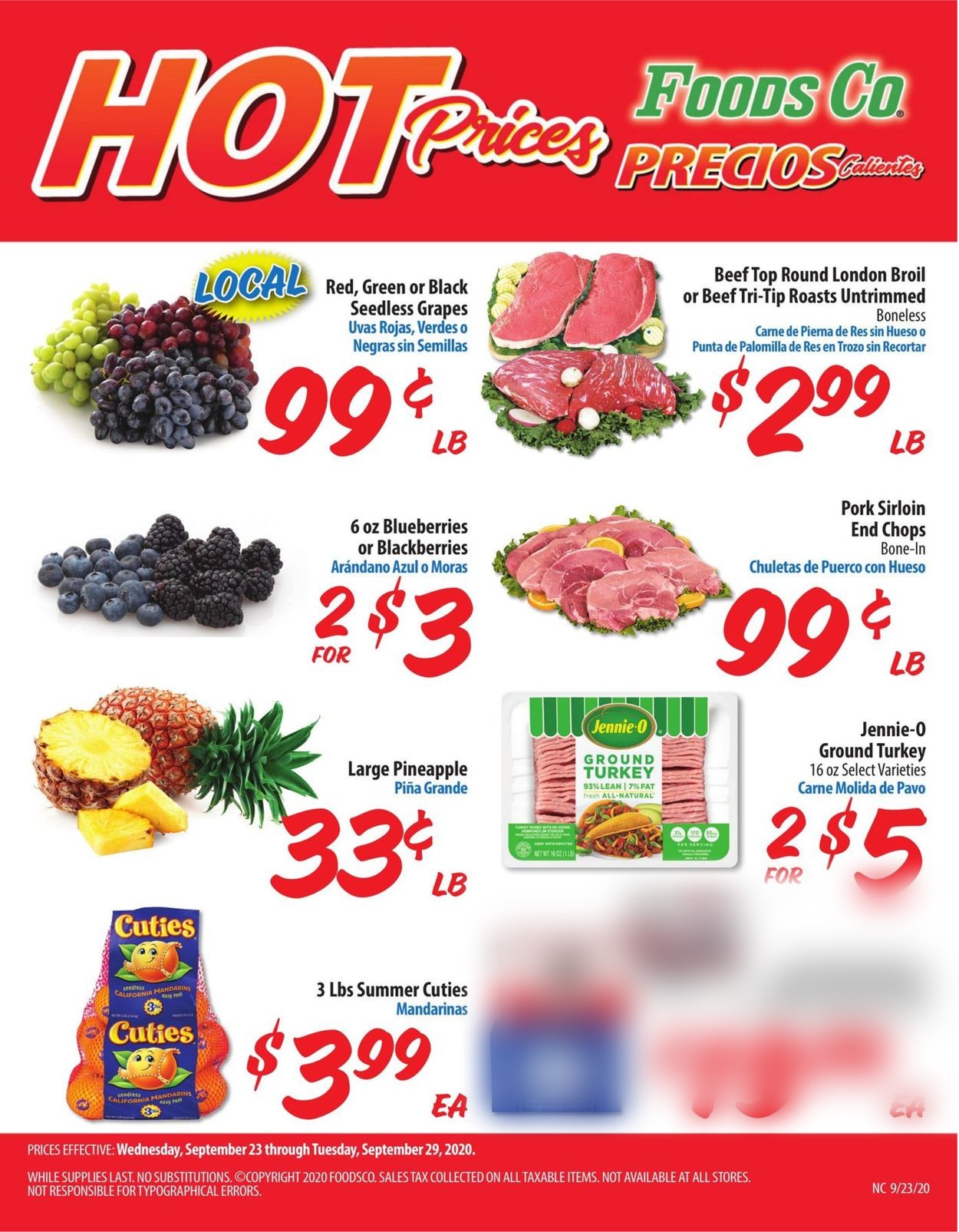 Foods Co. Ad from 09/23/2020
