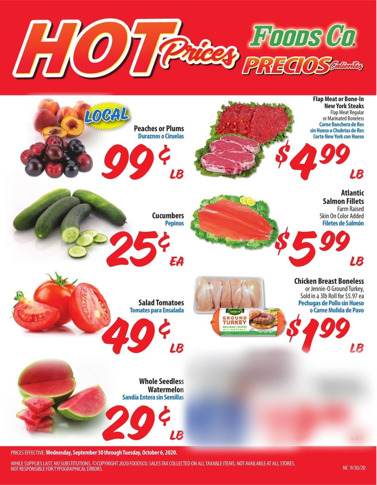 Foods Co. Ad from 09/30/2020