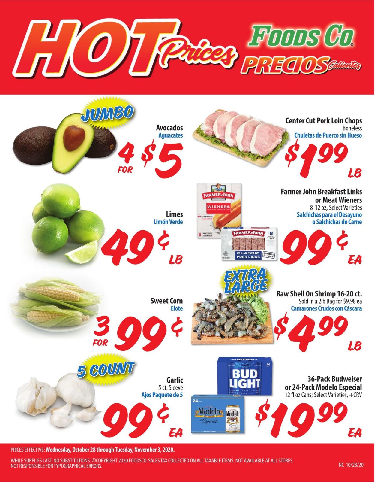 Foods Co. Ad from 10/28/2020