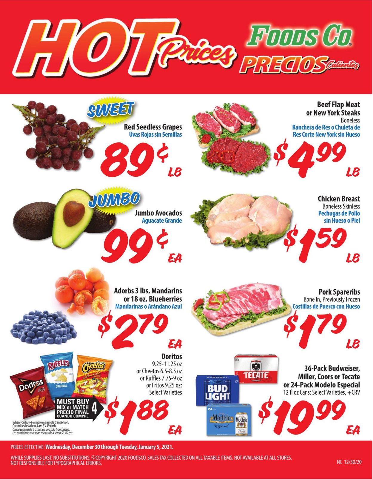 Foods Co. Ad from 12/30/2020