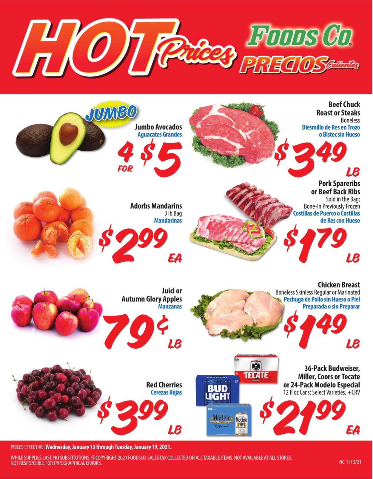 Foods Co. Ad from 01/13/2021