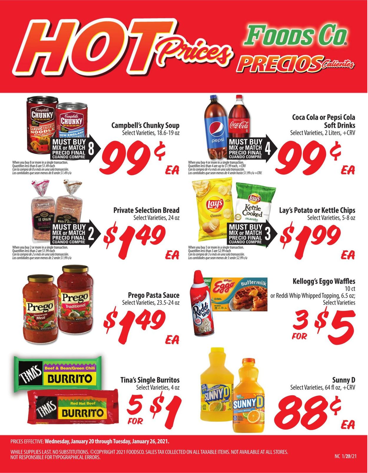 Foods Co. Ad from 01/20/2021