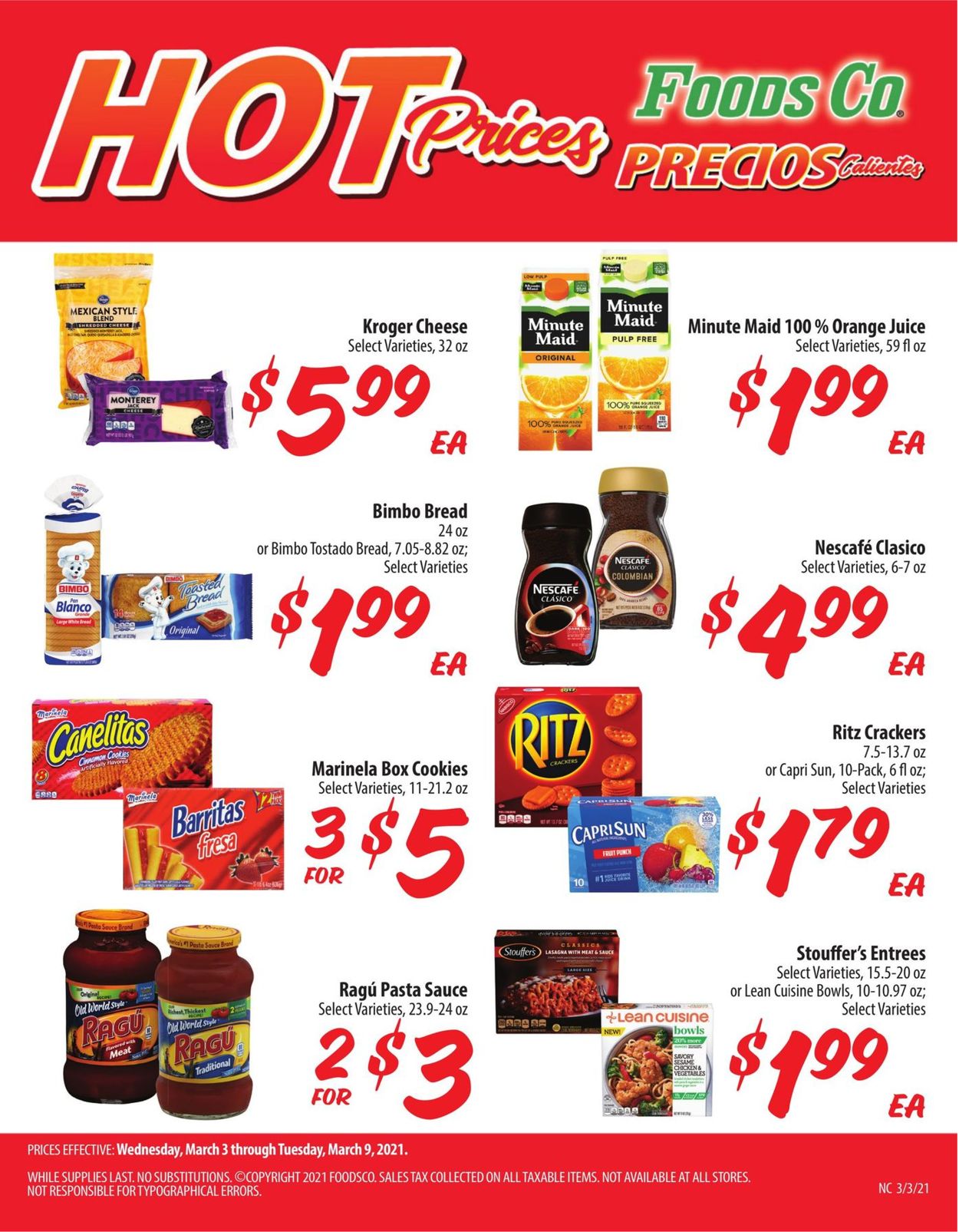 Foods Co. Ad from 03/03/2021