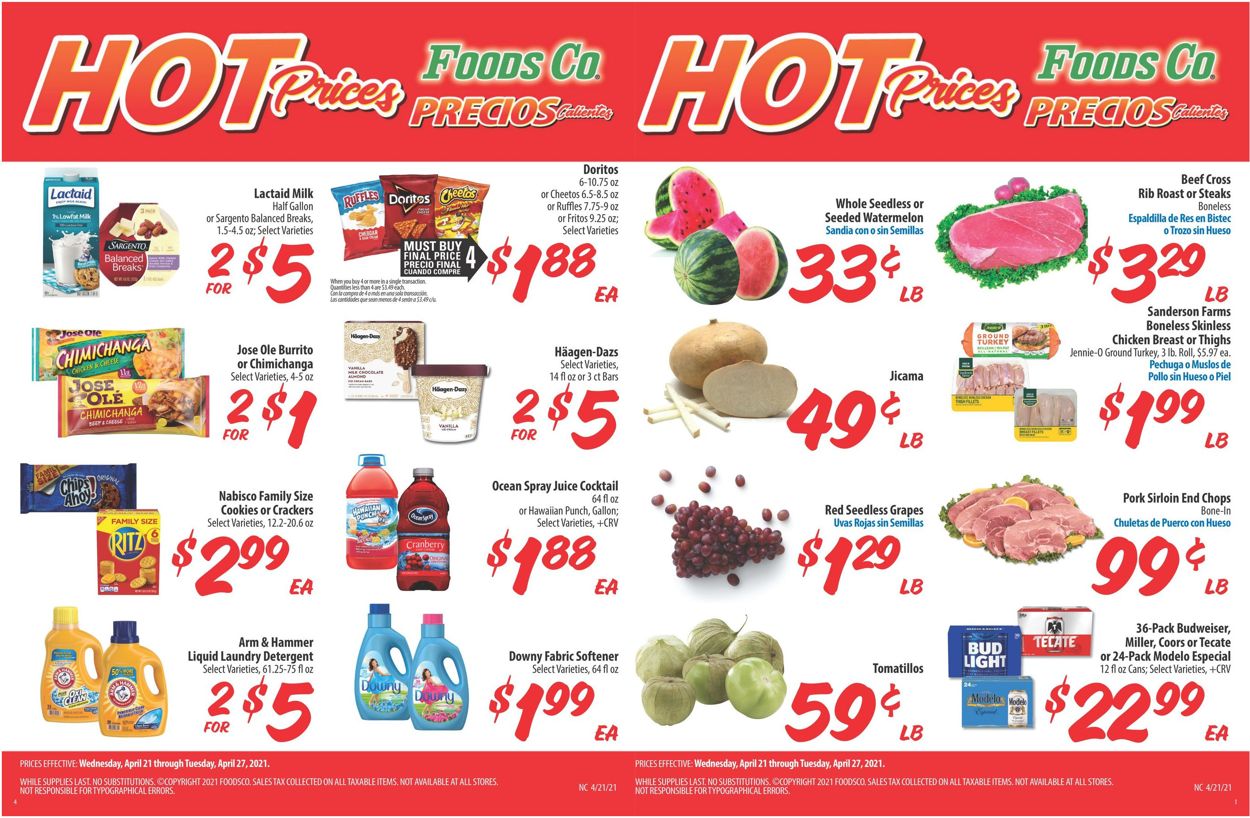 Foods Co. Ad from 04/21/2021