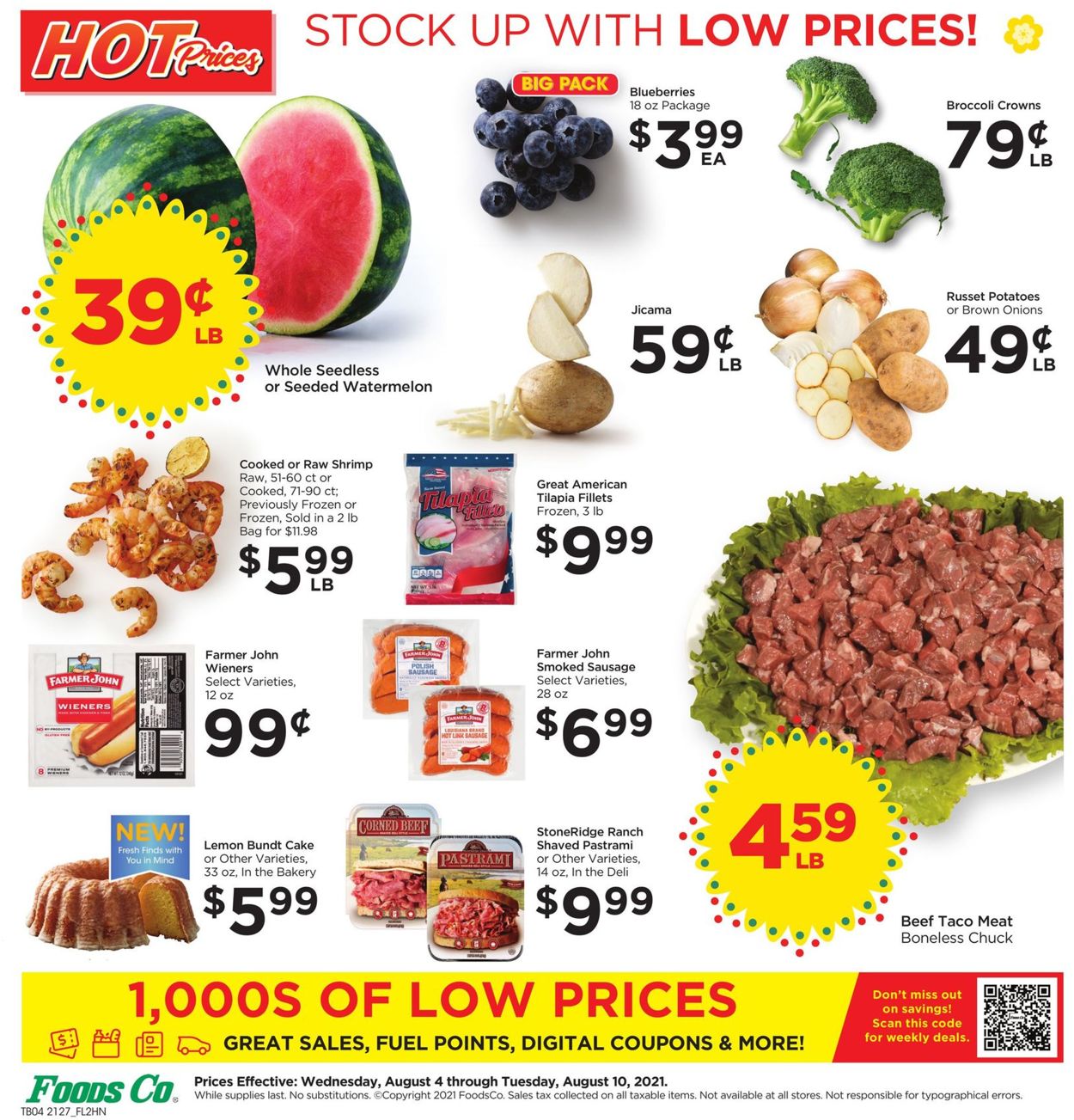 Foods Co. Ad from 08/04/2021