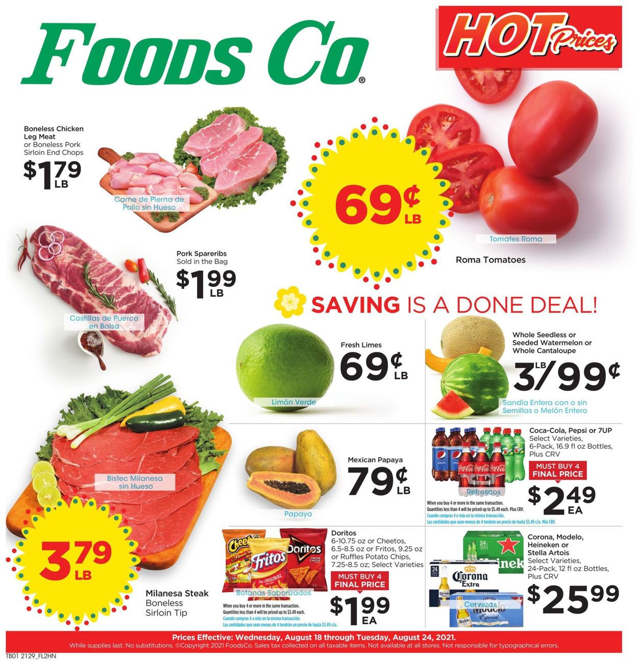 Foods Co. Ad from 08/18/2021