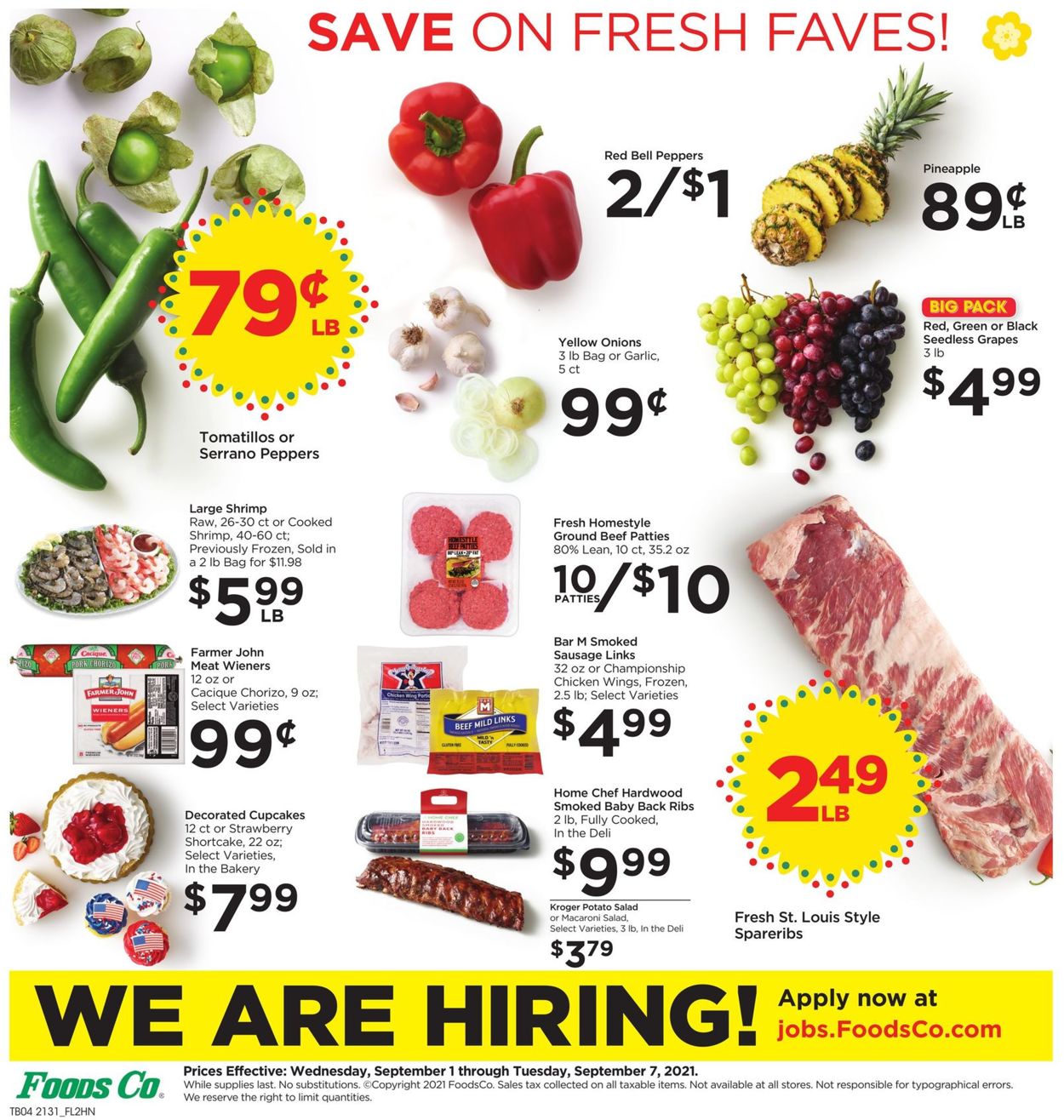 Foods Co. Ad from 09/01/2021