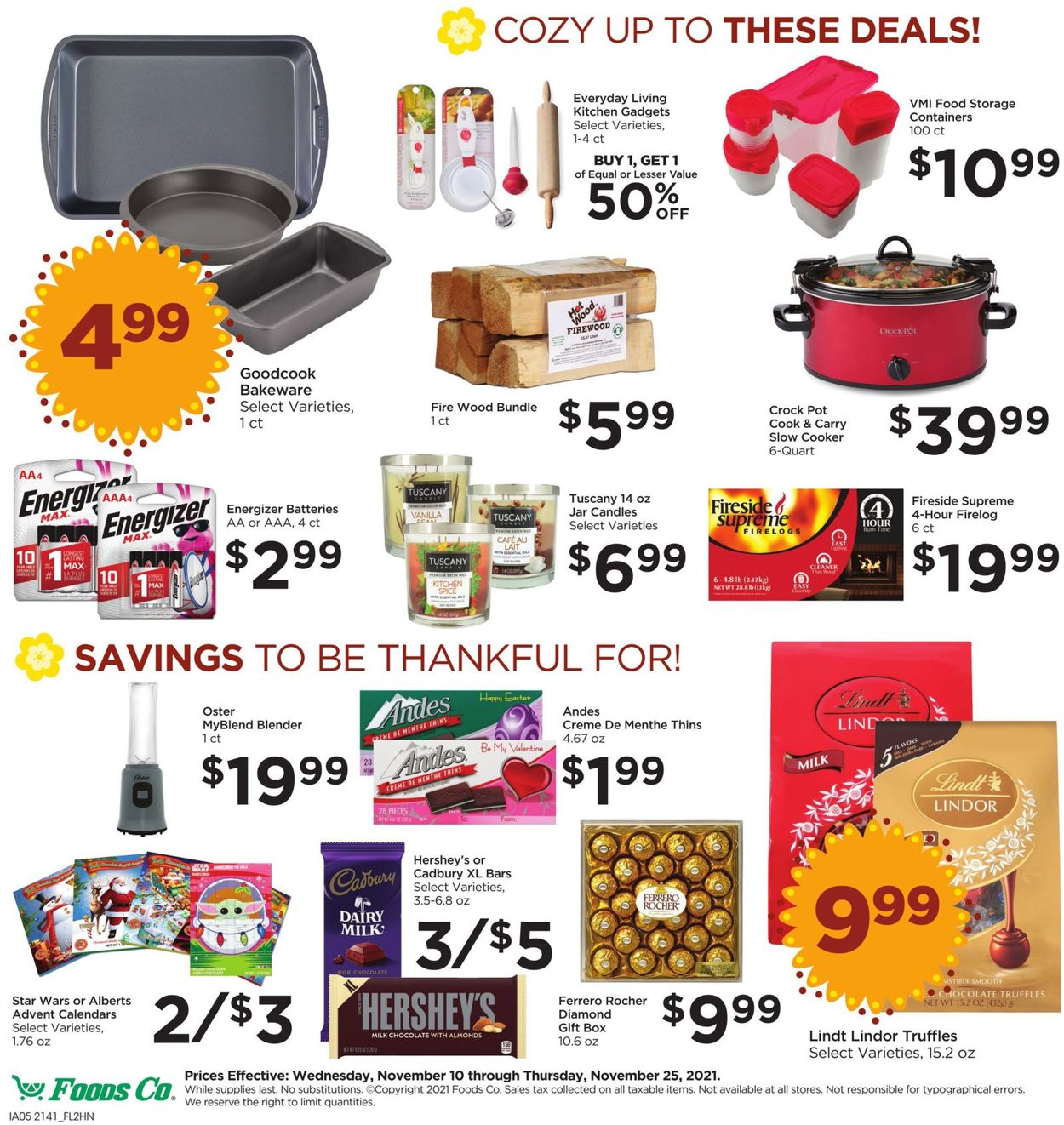Foods Co. Ad from 11/10/2021
